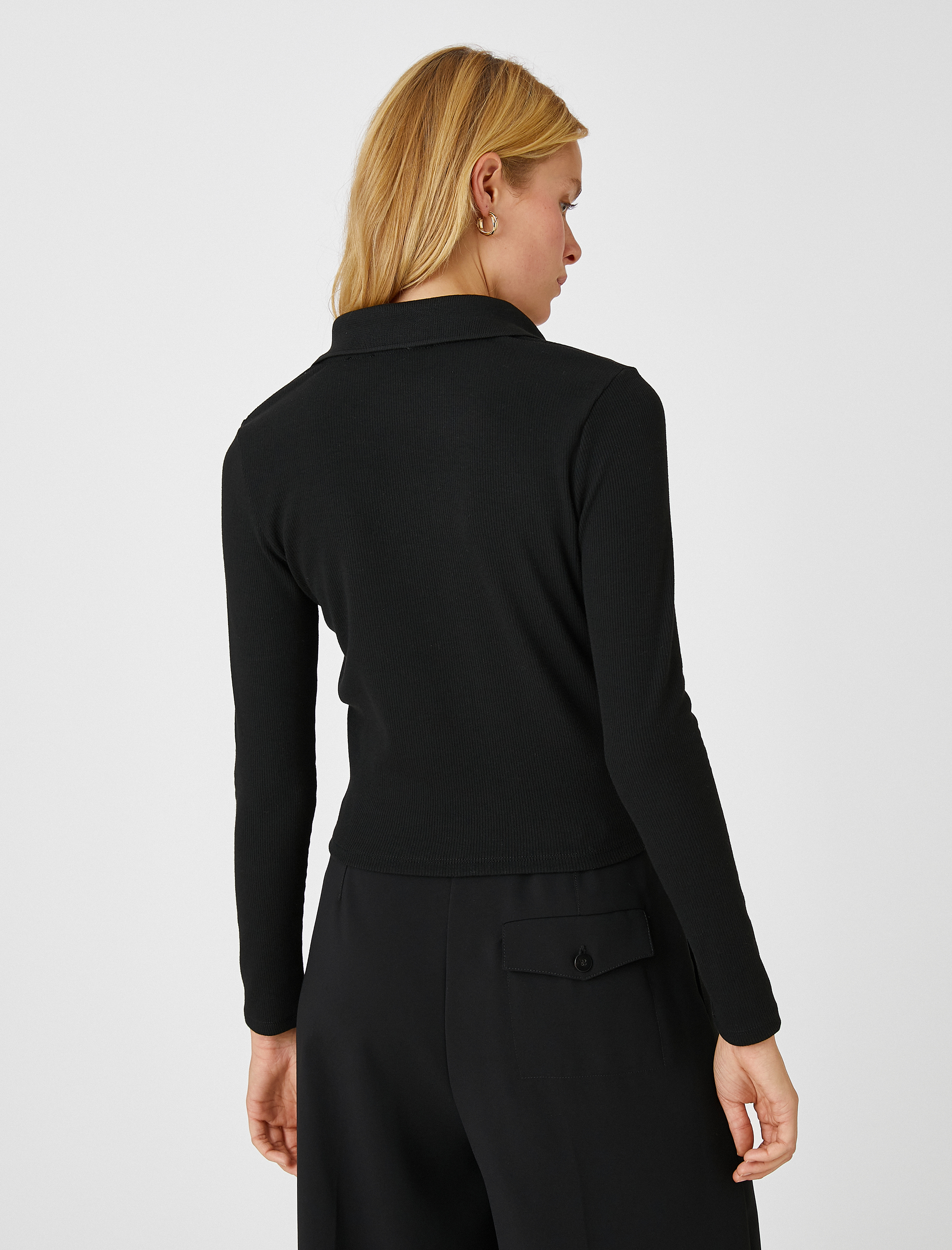   Drapeli Gömlek Uzun Kollu