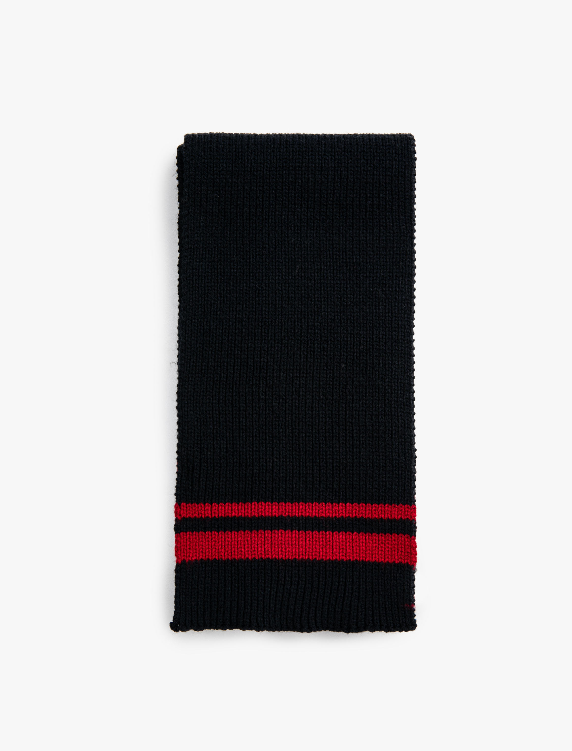  Erkek Çocuk Çizgili Lastikli Örgü Atkı