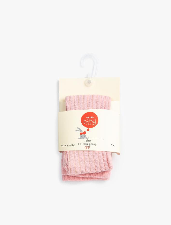 Kız Bebek Ribanalı Basic Külotlu Çorap