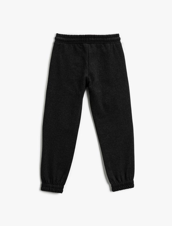 Erkek Çocuk Jogger Eşofman Altı Fermuarlı Cep Detaylı Beli Bağlamalı