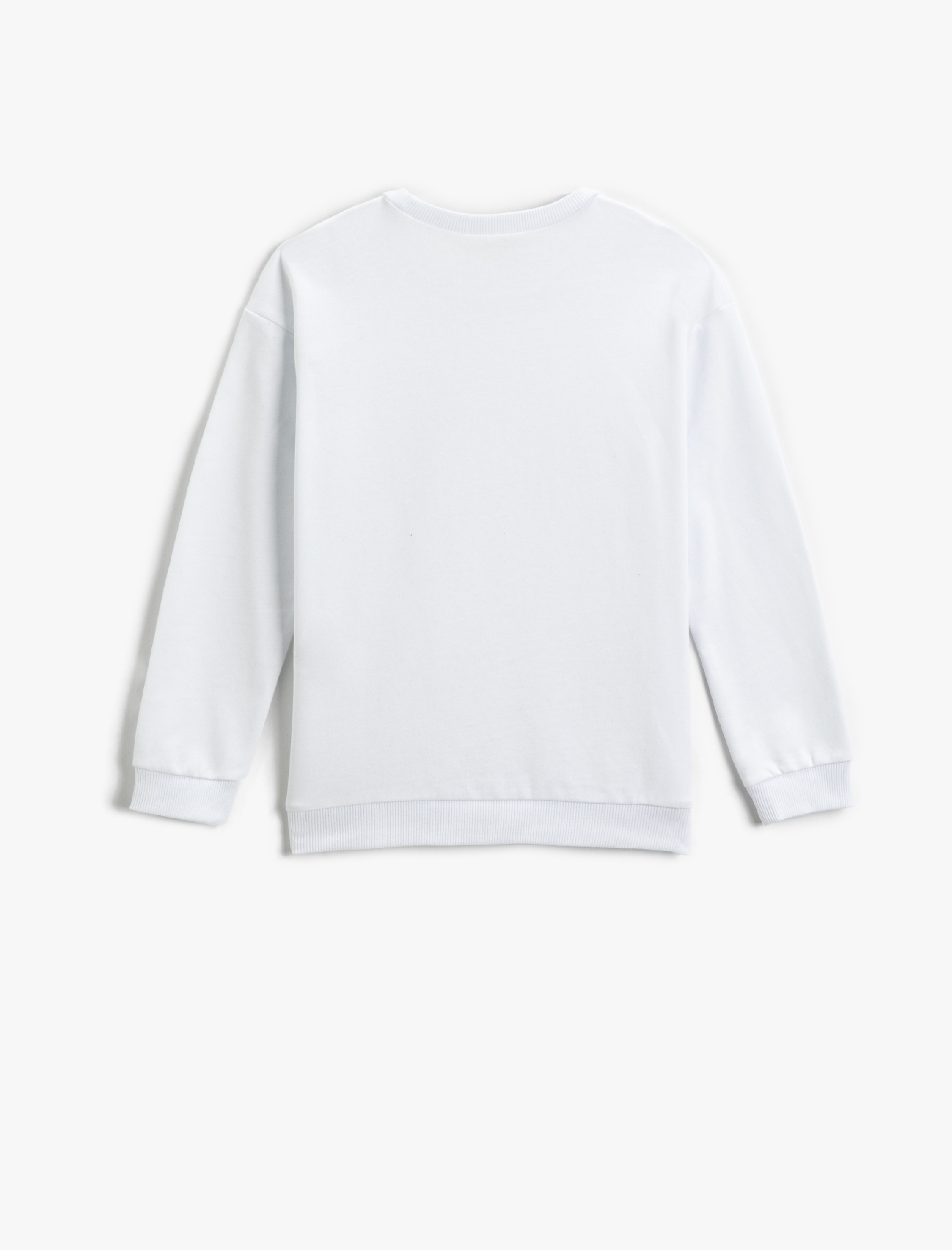 Kız Çocuk Atatürk Baskılı Çift Taraflı Pul Payet İşlemeli Sweatshirt