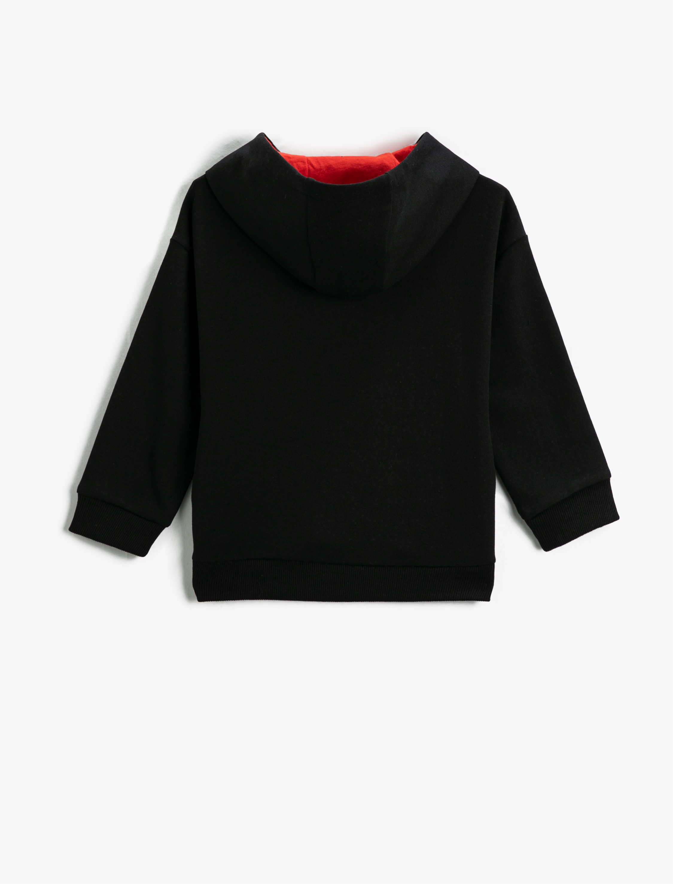 Siyah Erkek Çocuk Mickey Mouse Kapşonlu Sweat Yılbaşı Temalı