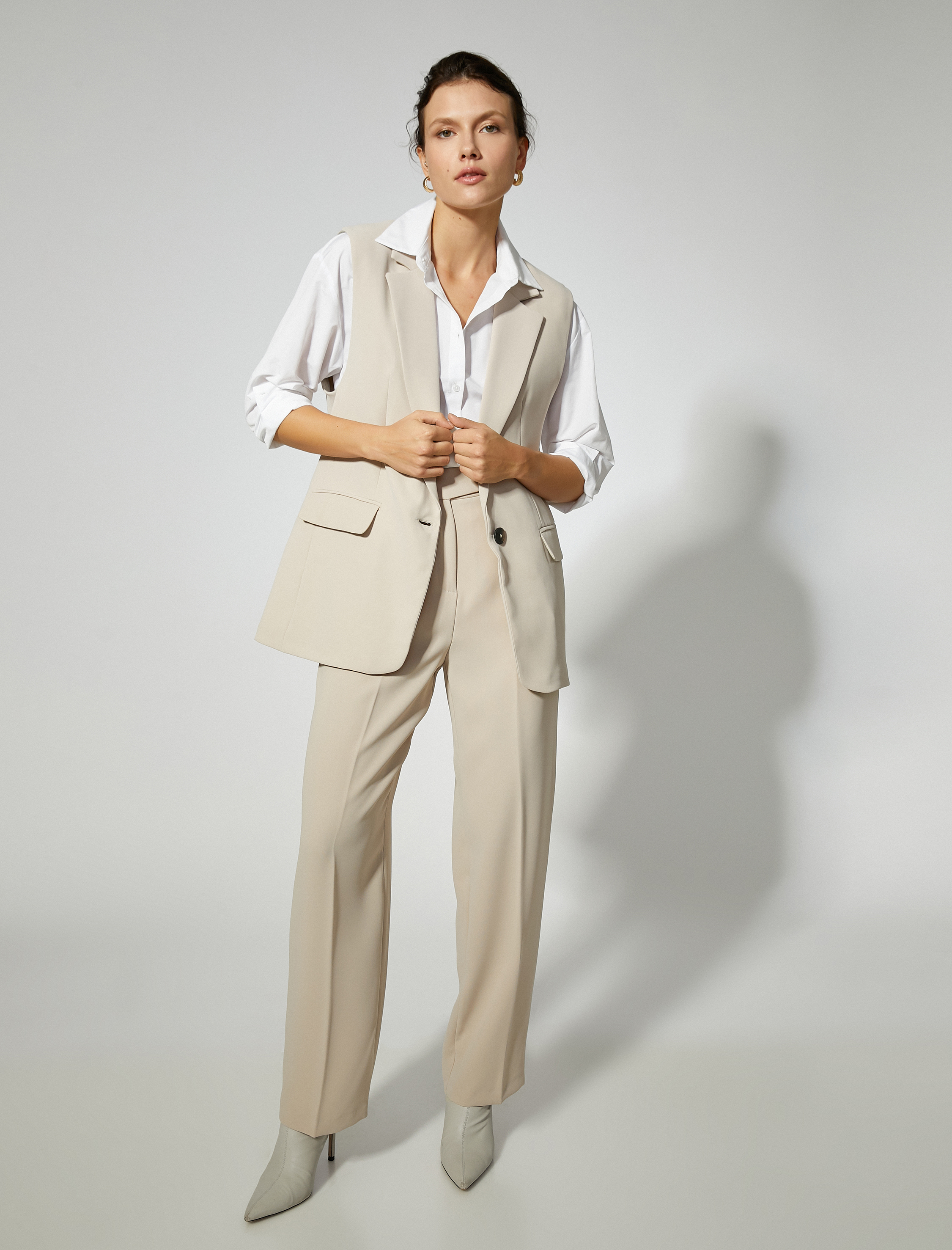   Blazer Yelek Cep Detaylı