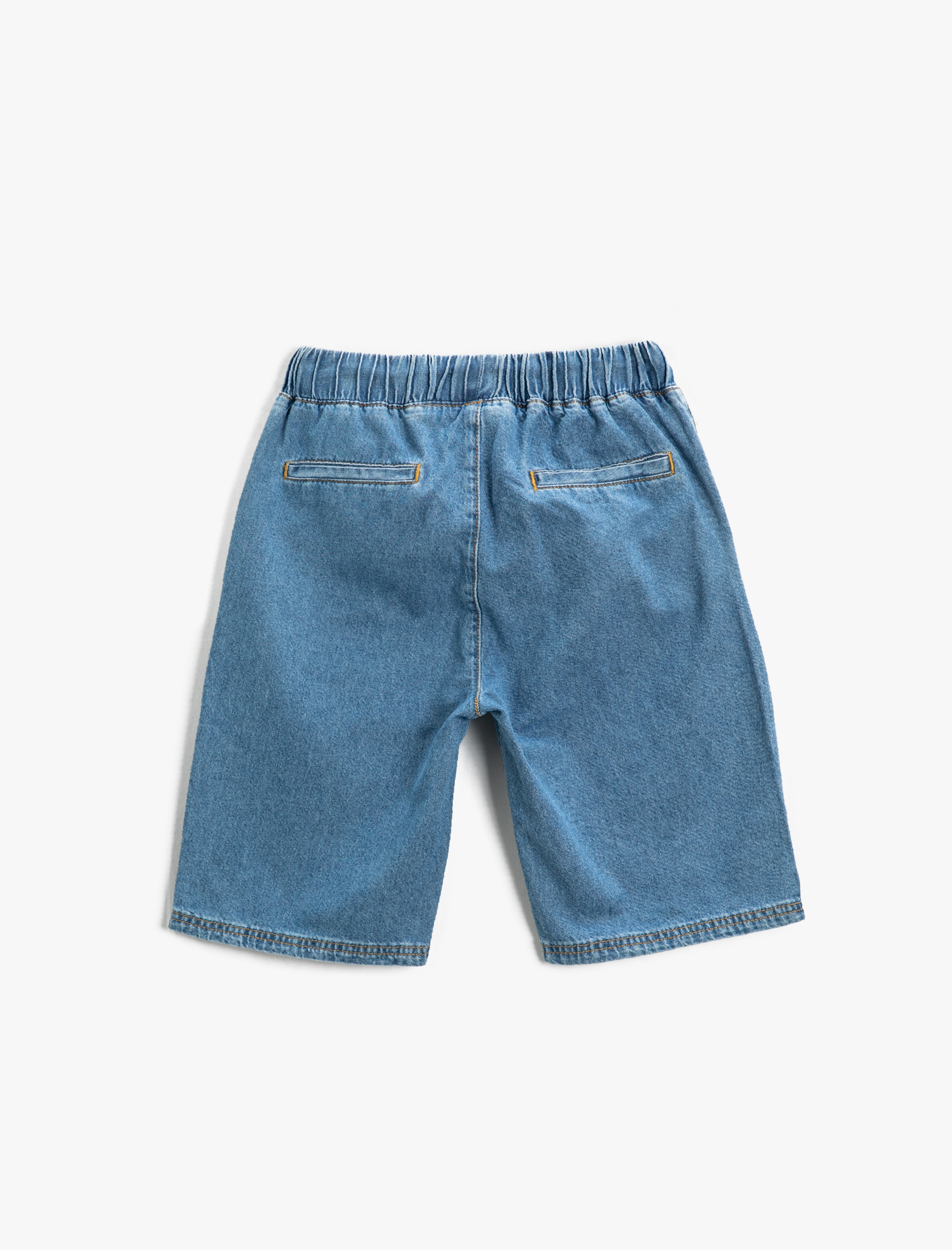 Erkek Çocuk Kot Şort Baskılı Cepli