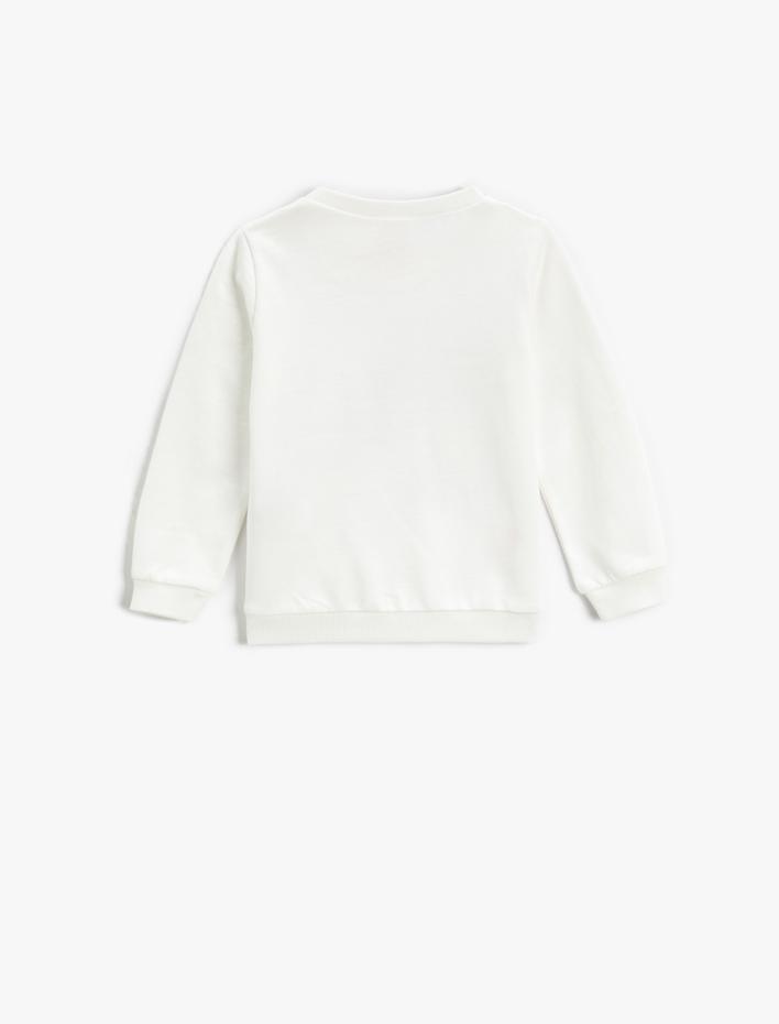 Erkek Bebek Köpek Balığı Baskılı Sweatshirt