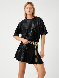 Jakarlı Oversize Tişört