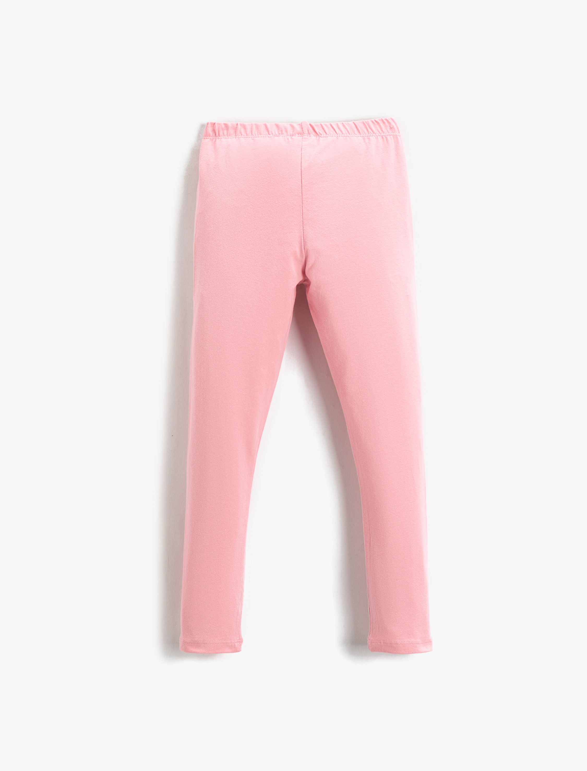  Kız Çocuk Basic Tayt Beli Lastikli Pamuklu