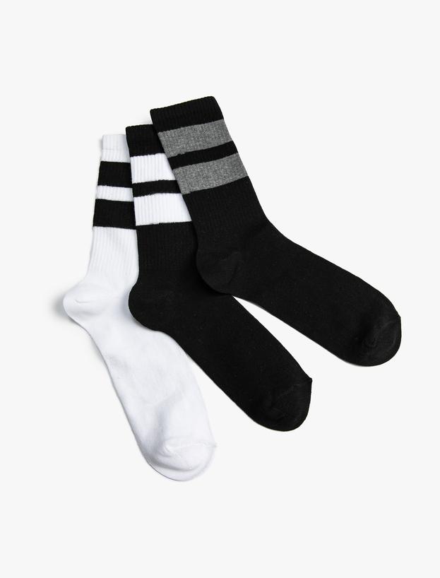  Erkek 3'lü Basic Soket Çorap