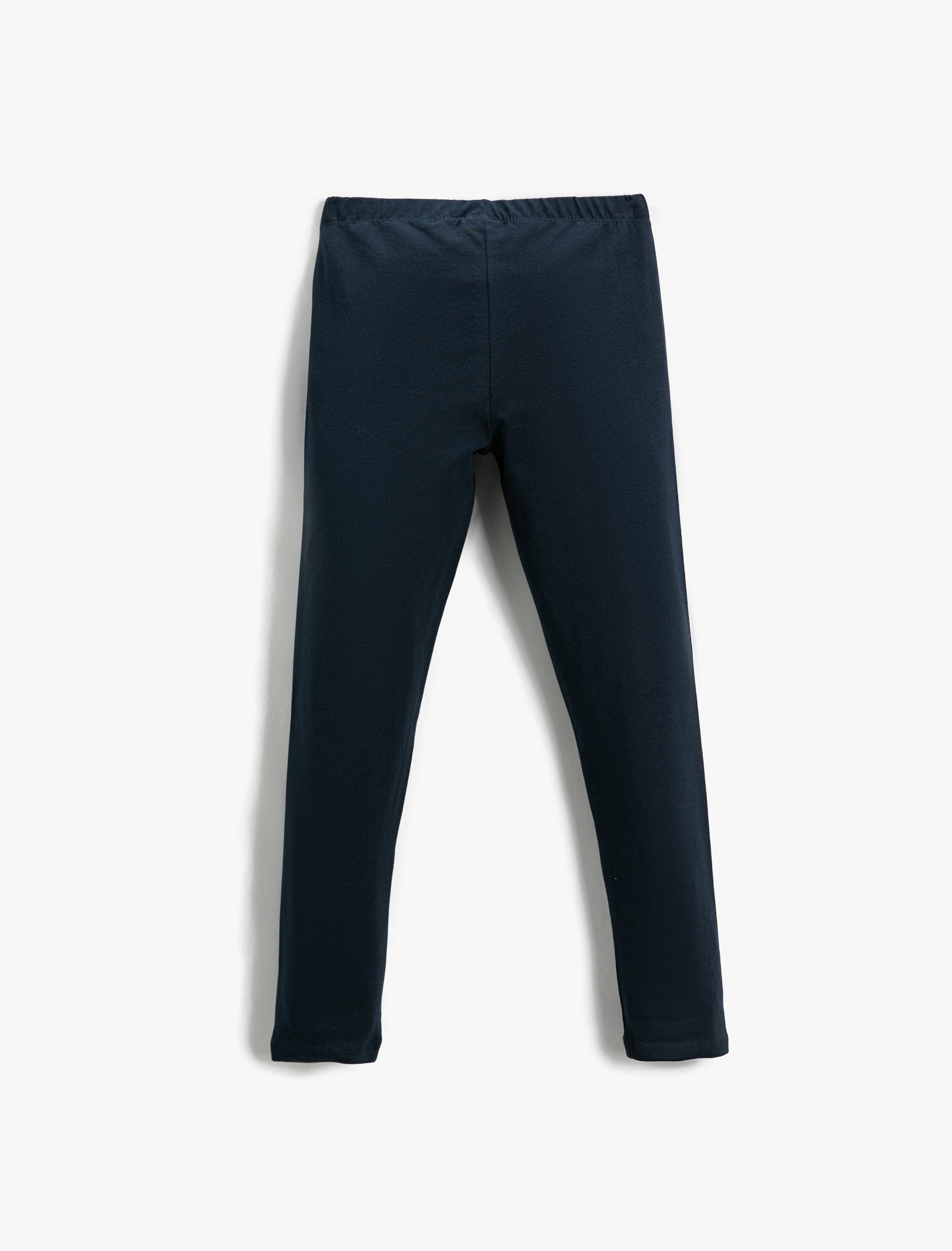  Kız Çocuk Basic Tayt Beli Lastikli Pamuklu