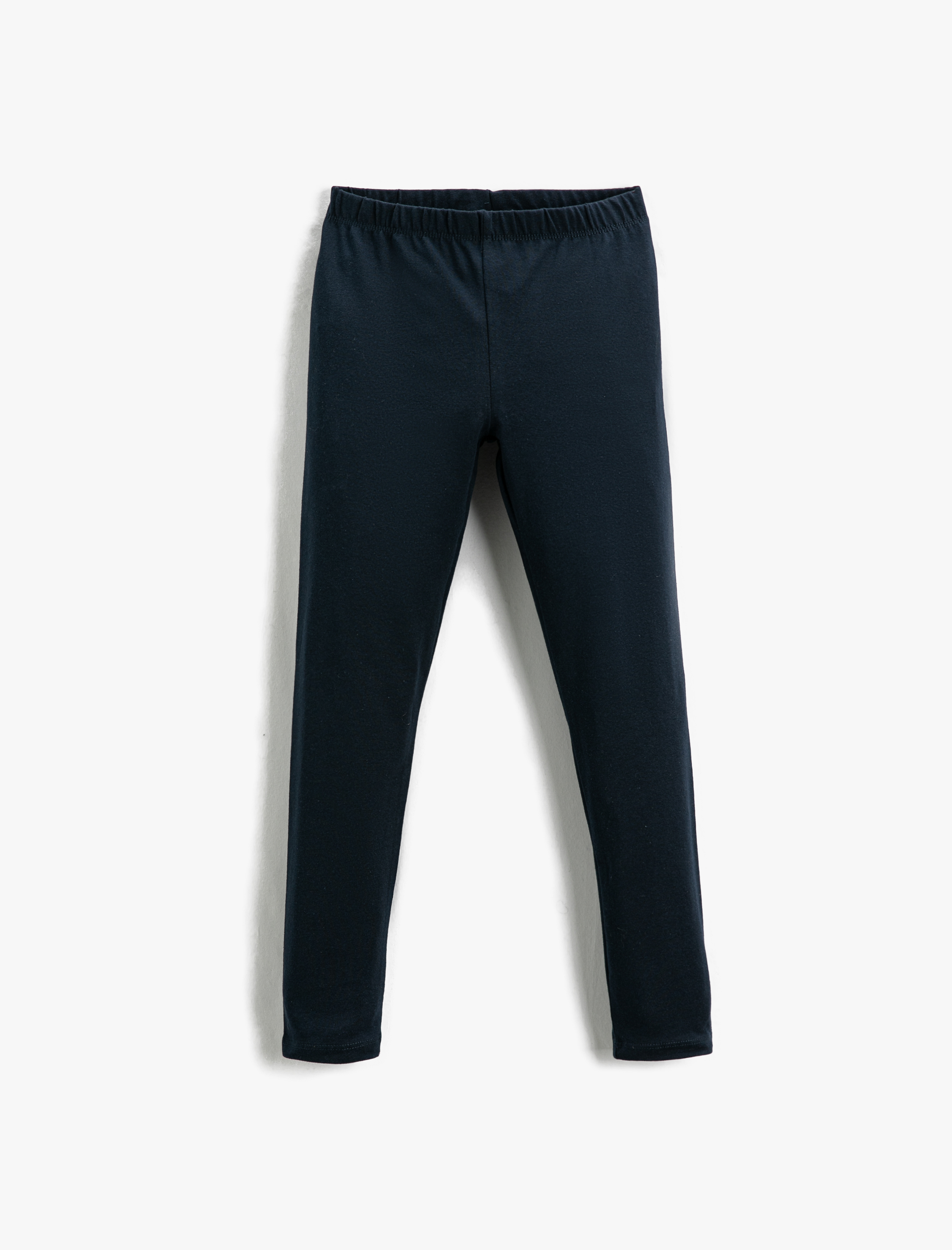  Kız Çocuk Basic Tayt Beli Lastikli Pamuklu