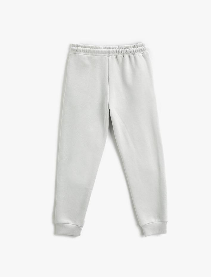 Erkek Çocuk Jogger Eşofman Altı Dizleri Kapitone Detaylı