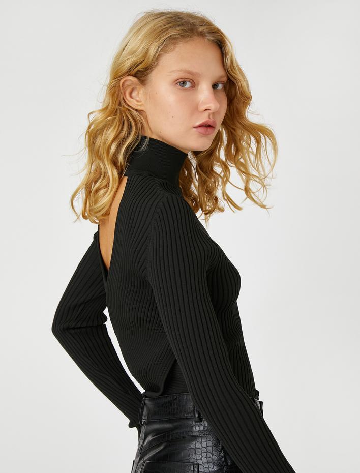  Balıkçı Yaka Kazak Triko Uzun Kollu