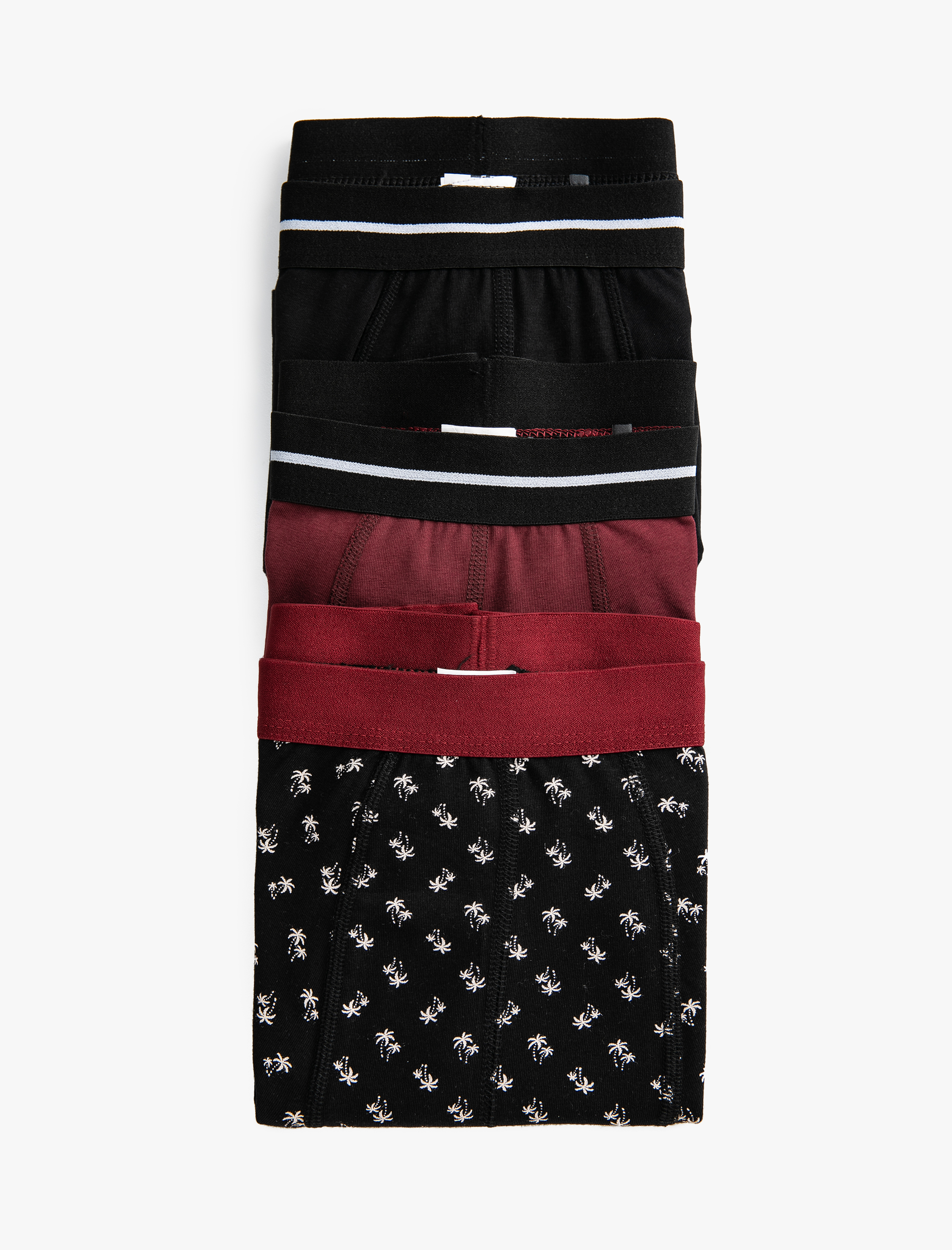   Pamuklu Desenli 3'lü Şort