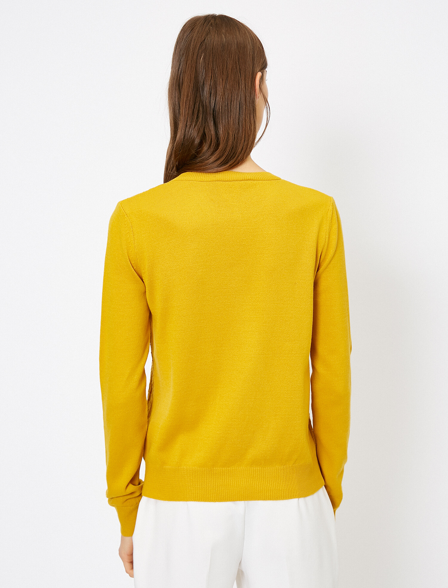   Düğme Detaylı Triko Hırka