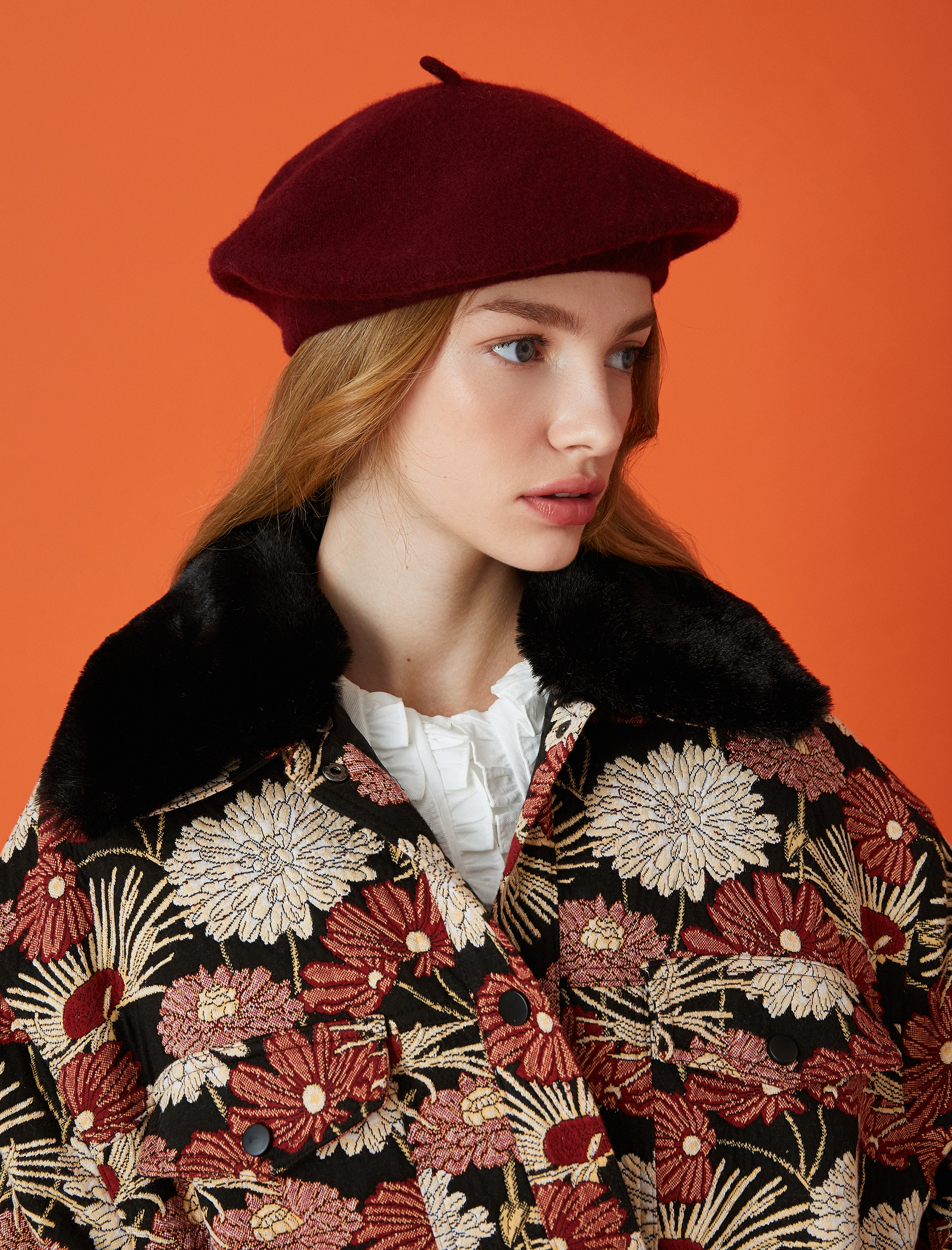  Kadın Kışlık Ressam Şapka Yumuşak Dokulu