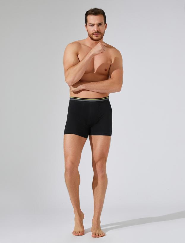   3'lü Boxer Pamuklu Desenli