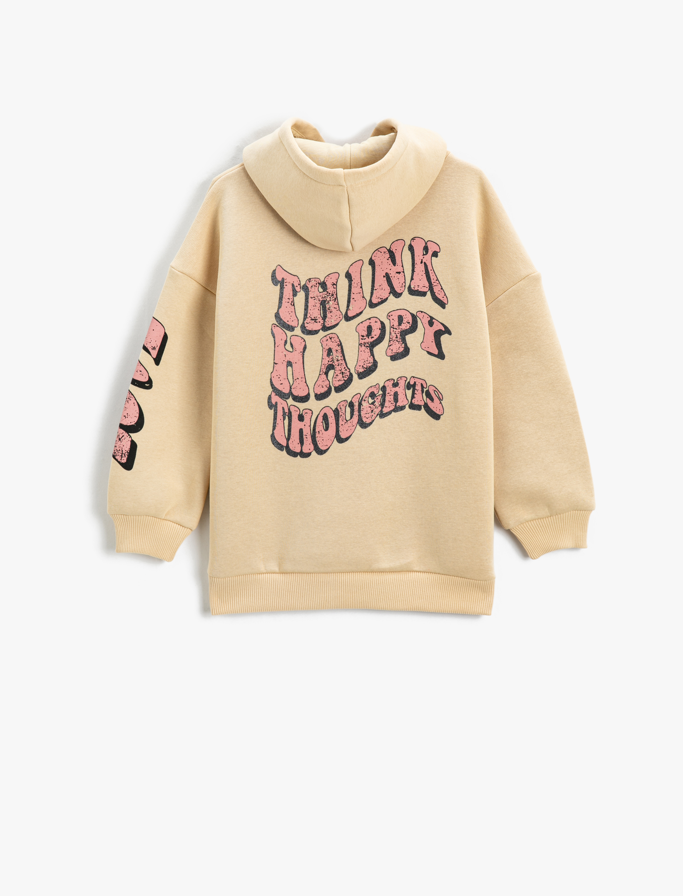  Kız Çocuk Lola Bunny Baskılı Lisanslı Kapüşonlu Sweatshirt Arkası Slogan Baskılı Şardonlu