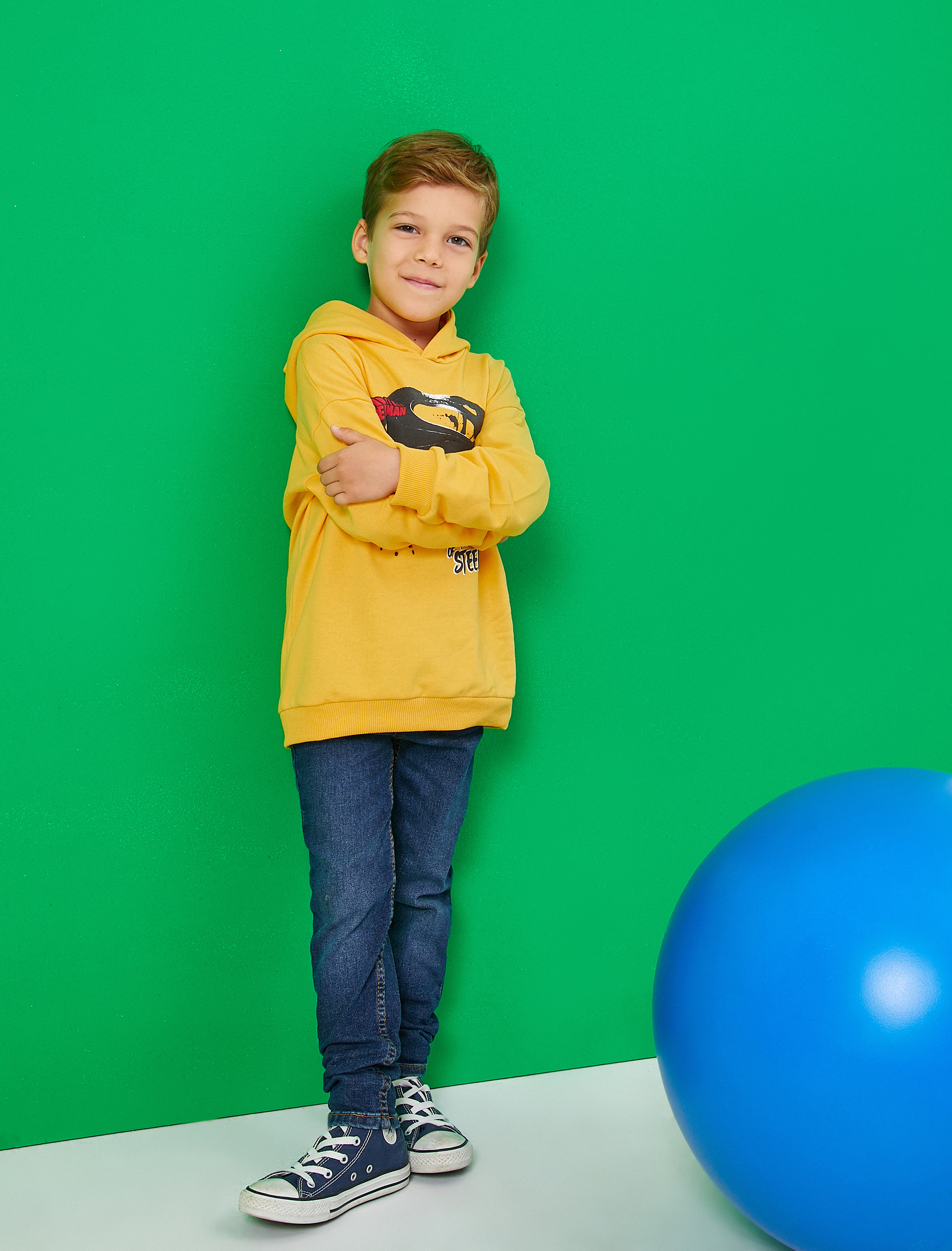  Erkek Çocuk Kot Pantolon Dar Paça Pamuklu - Slim Jean