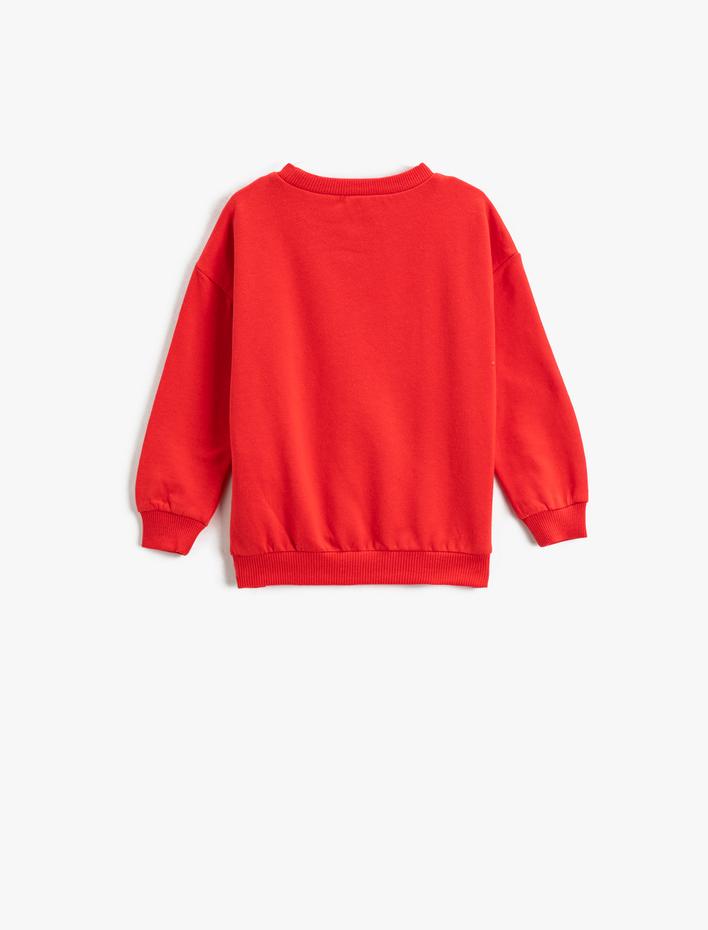 Erkek Bebek Yılbaşı Temalı Tom ve Jerry Baskılı Sweatshirt Lisanslı