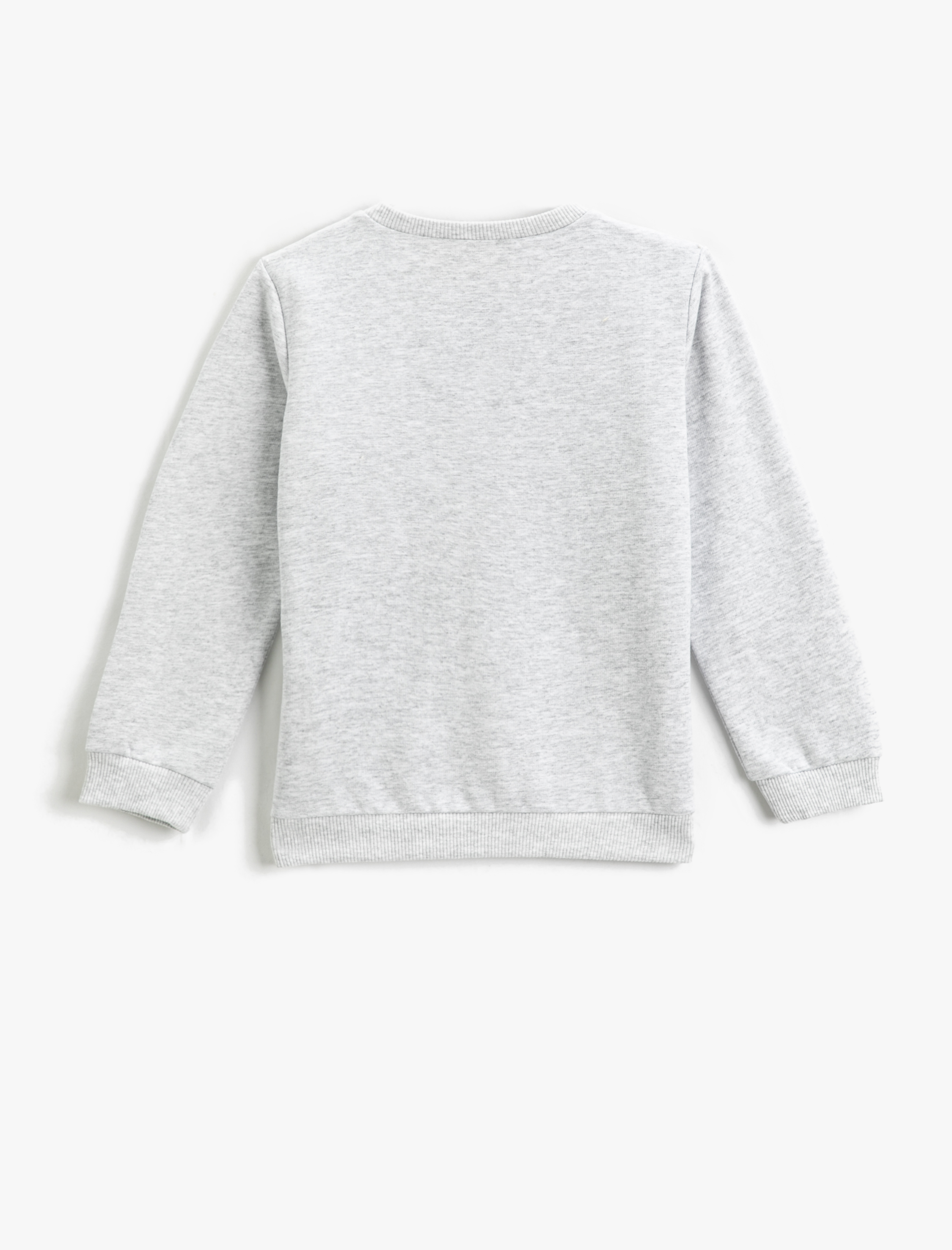  Erkek Çocuk Basic Sweatshirt Uzun Kollu Bisiklet Yaka
