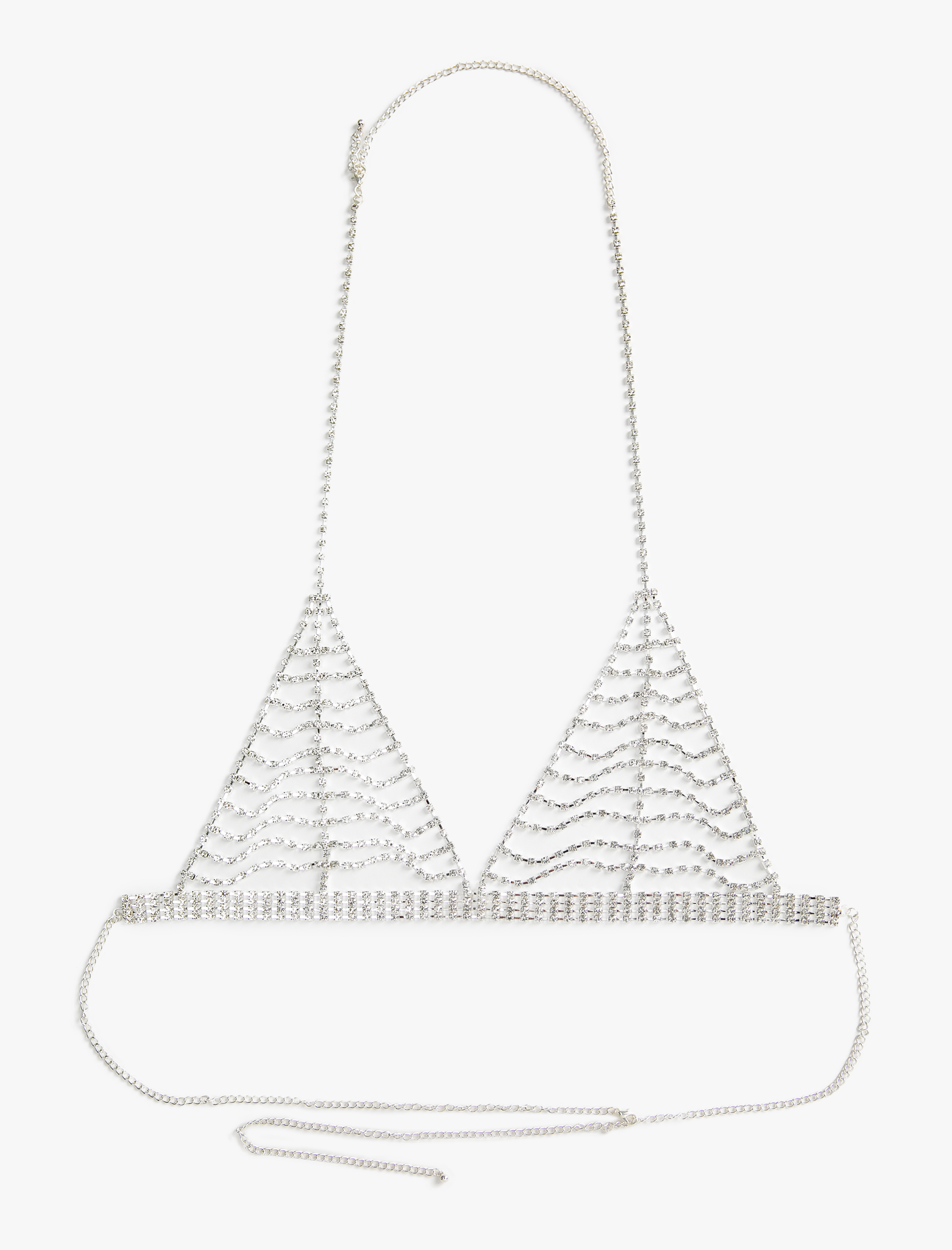  Kadın Su Yolu Taşlı Vücut Zinciri