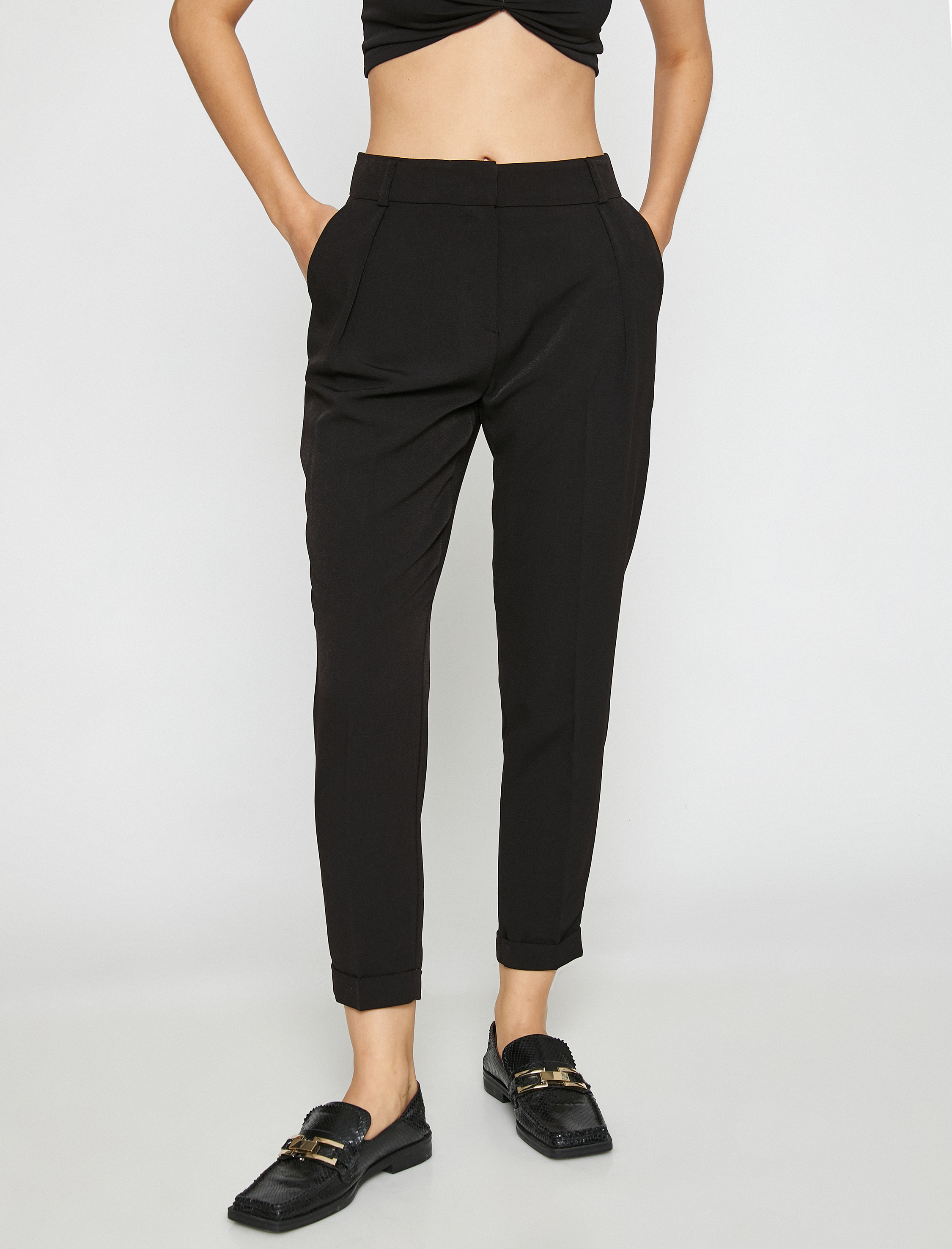   Normal Bel Kısa Paça Pantolon