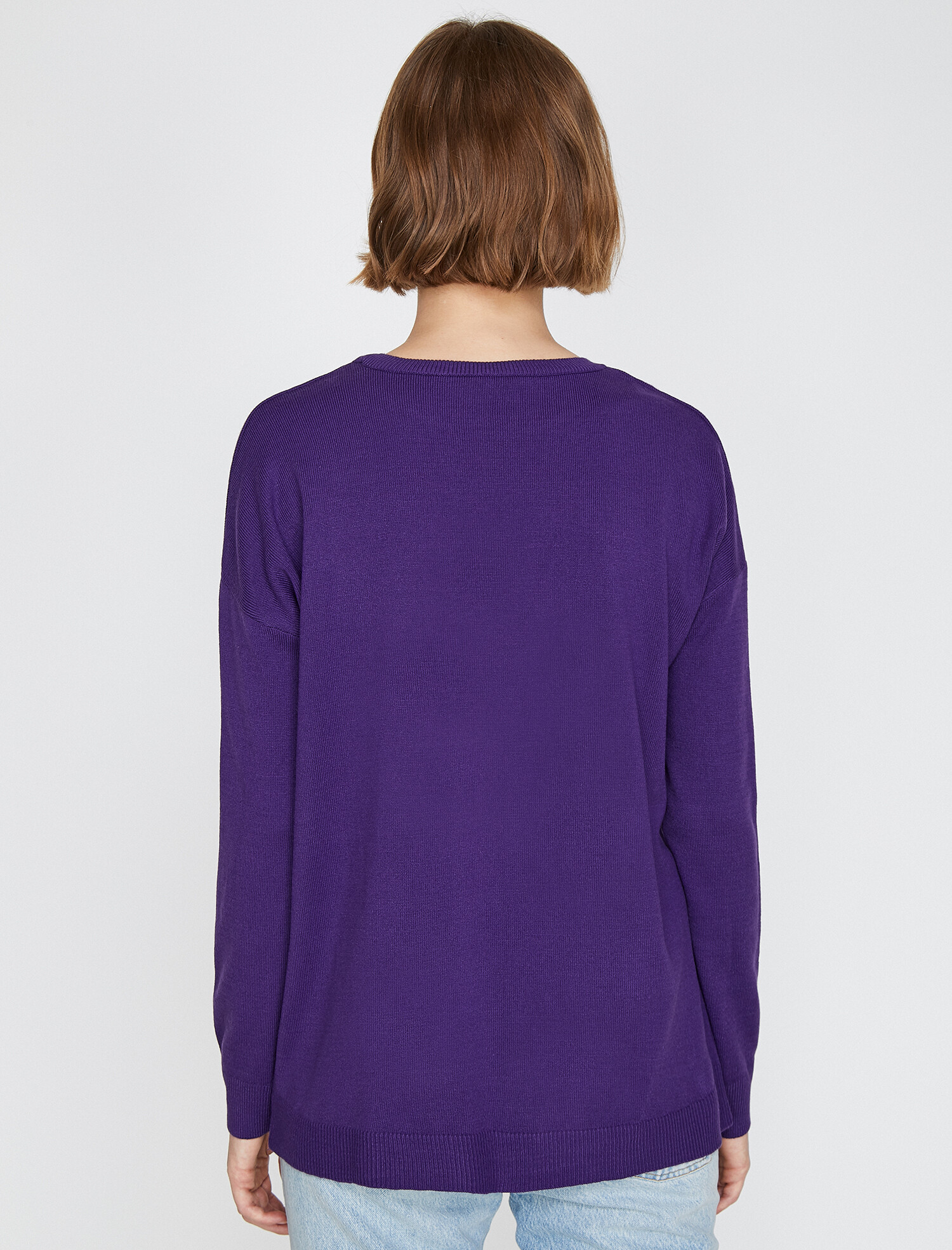   Bisiklet Yaka Triko Kazak