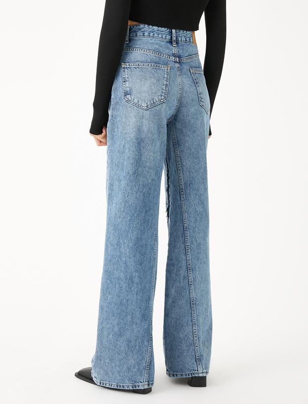   Geniş Paça Kot Pantolon Yüksek Bel- Bianca Jean