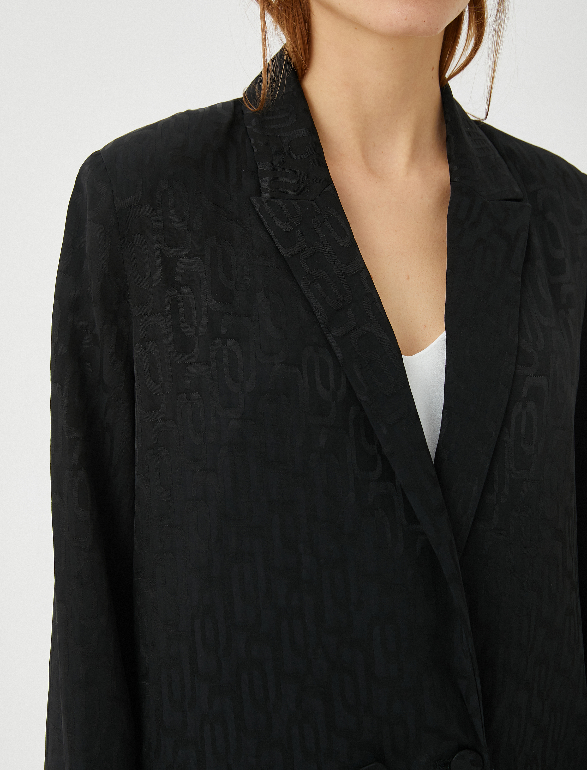   Oversize Kruvaze Blazer Ceket