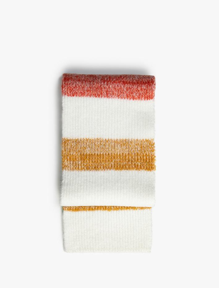 Kadın Çok Renkli Triko Atkı