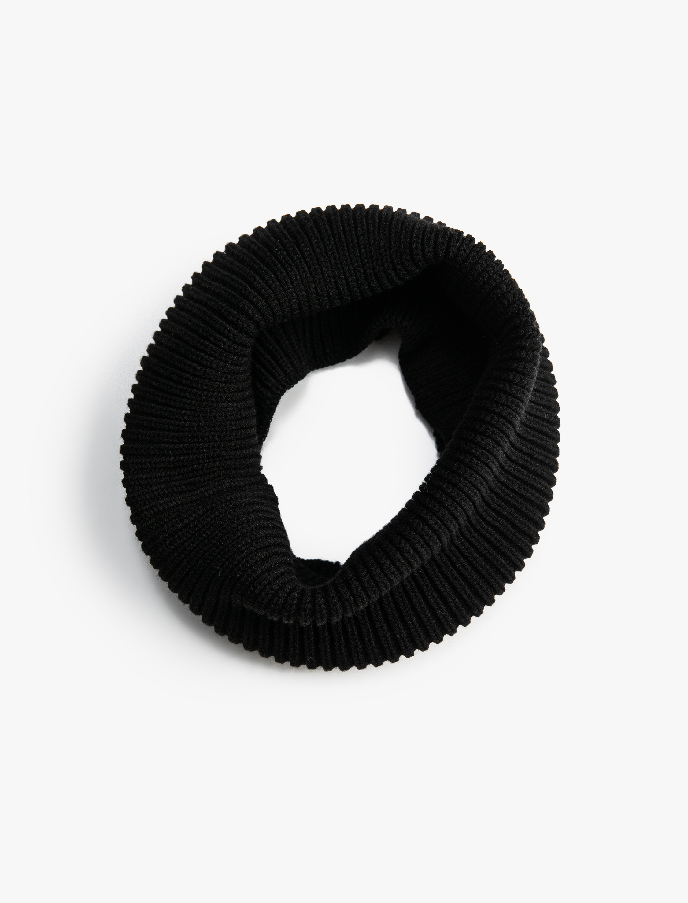  Kadın Basic Lastik Örgü Boyunluk