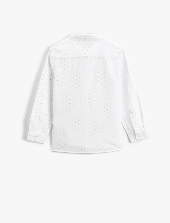 Erkek Çocuk Puantiyeli Gömlek Uzun Kollu