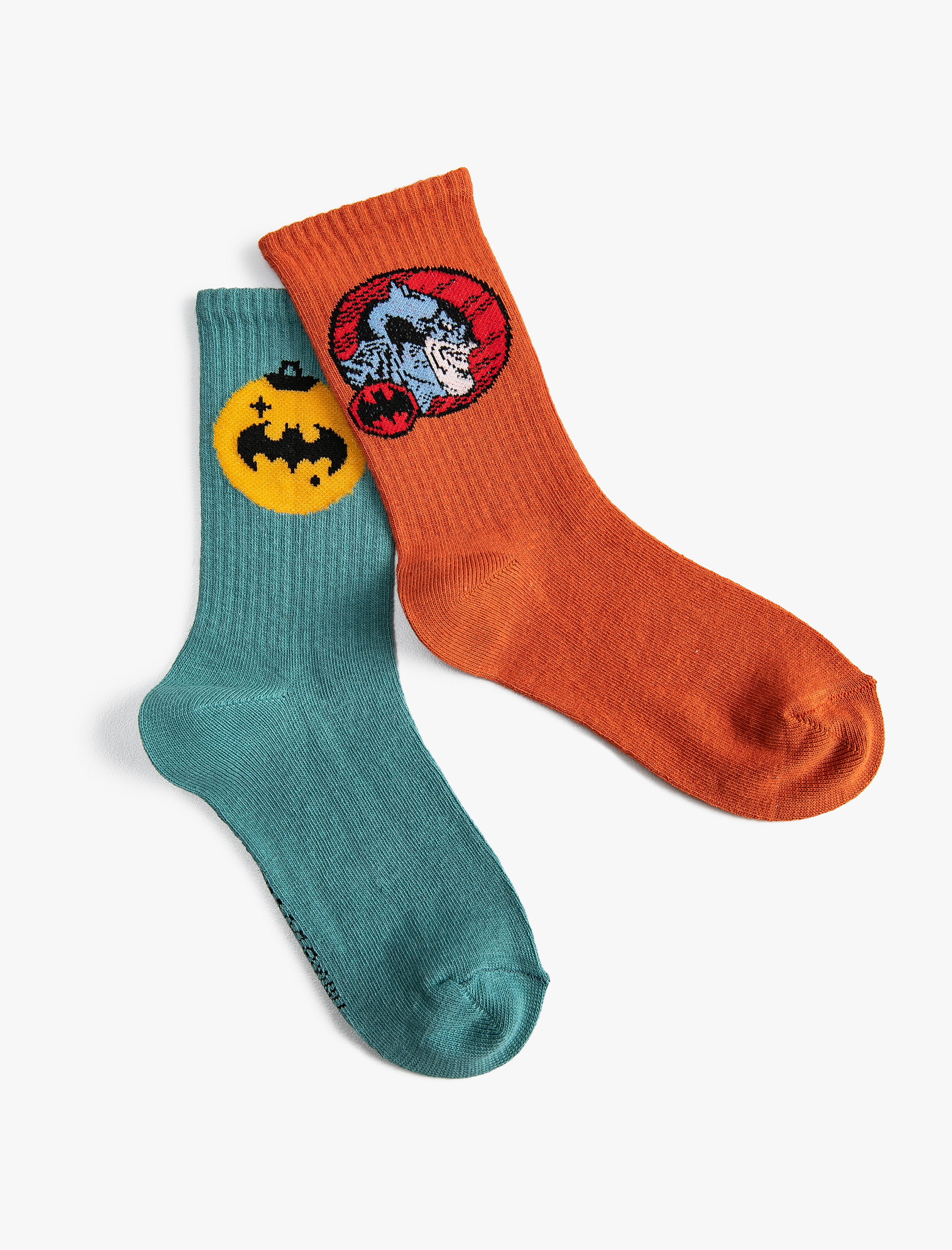Erkek Çocuk 2'li Batman Baskılı Çorap Lisanslı