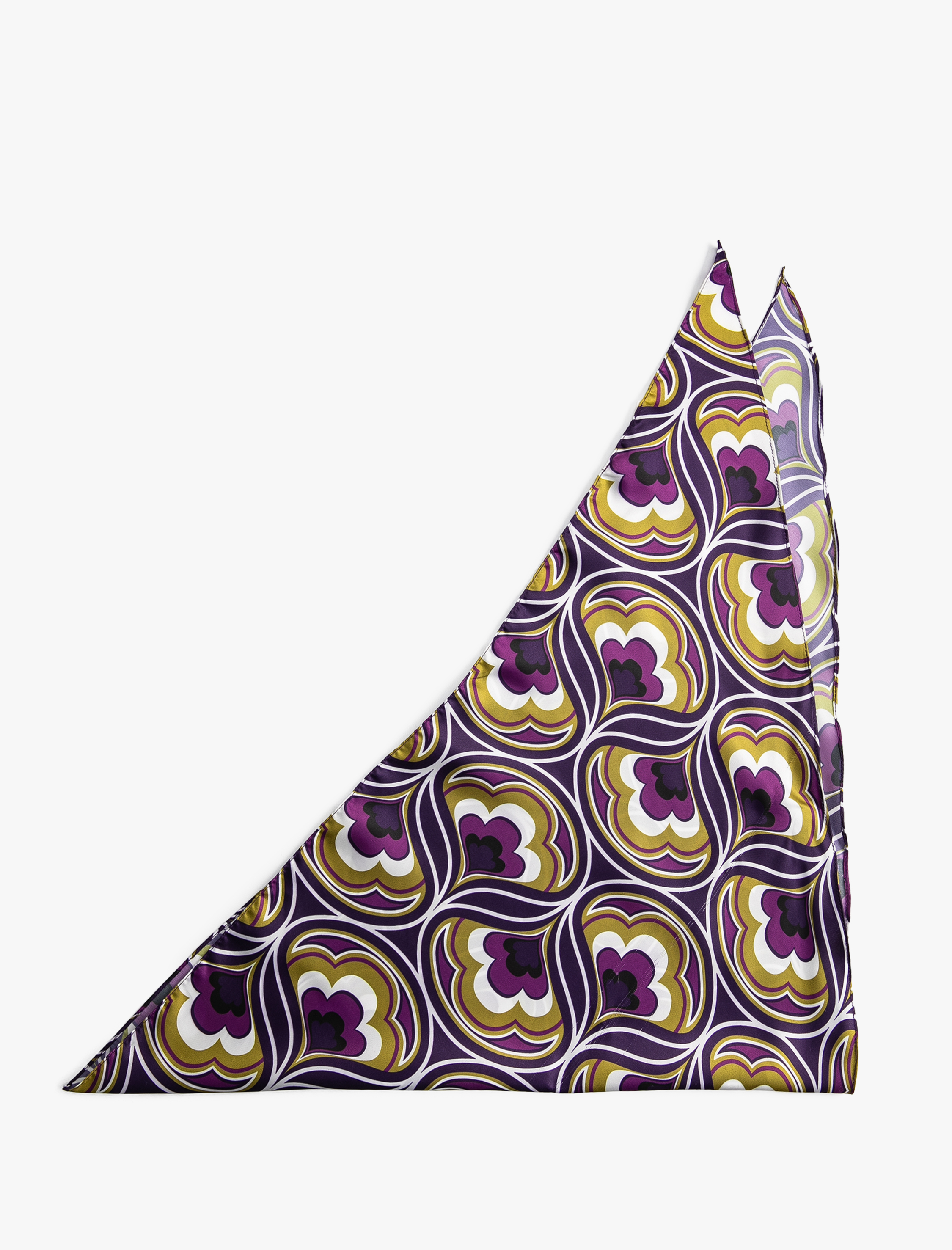  Kadın Çiçek Desenli Saten Fular - Melis Ağazat X Koton