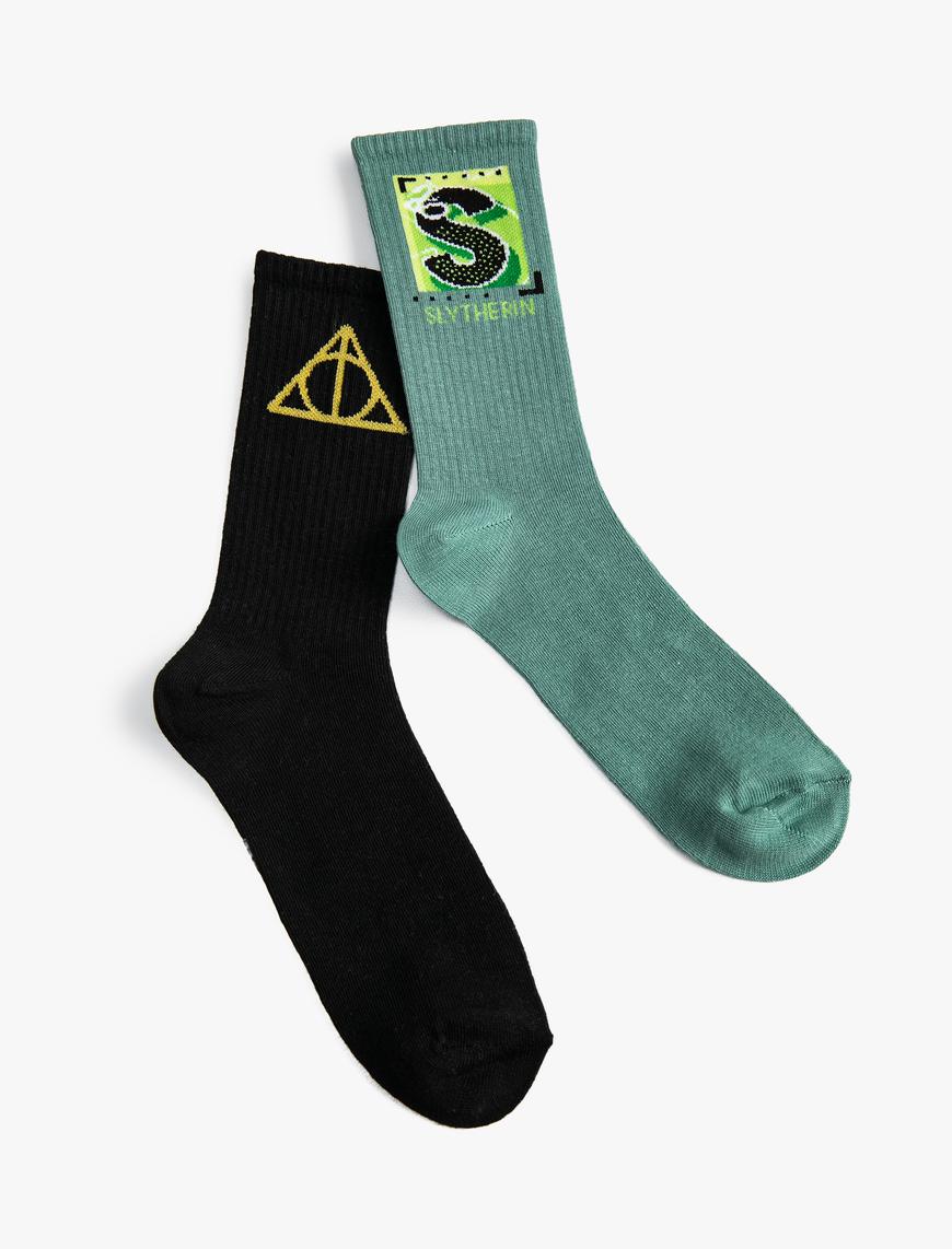 Erkek Çocuk Harry Potter Çorap 2'li Lisanslı