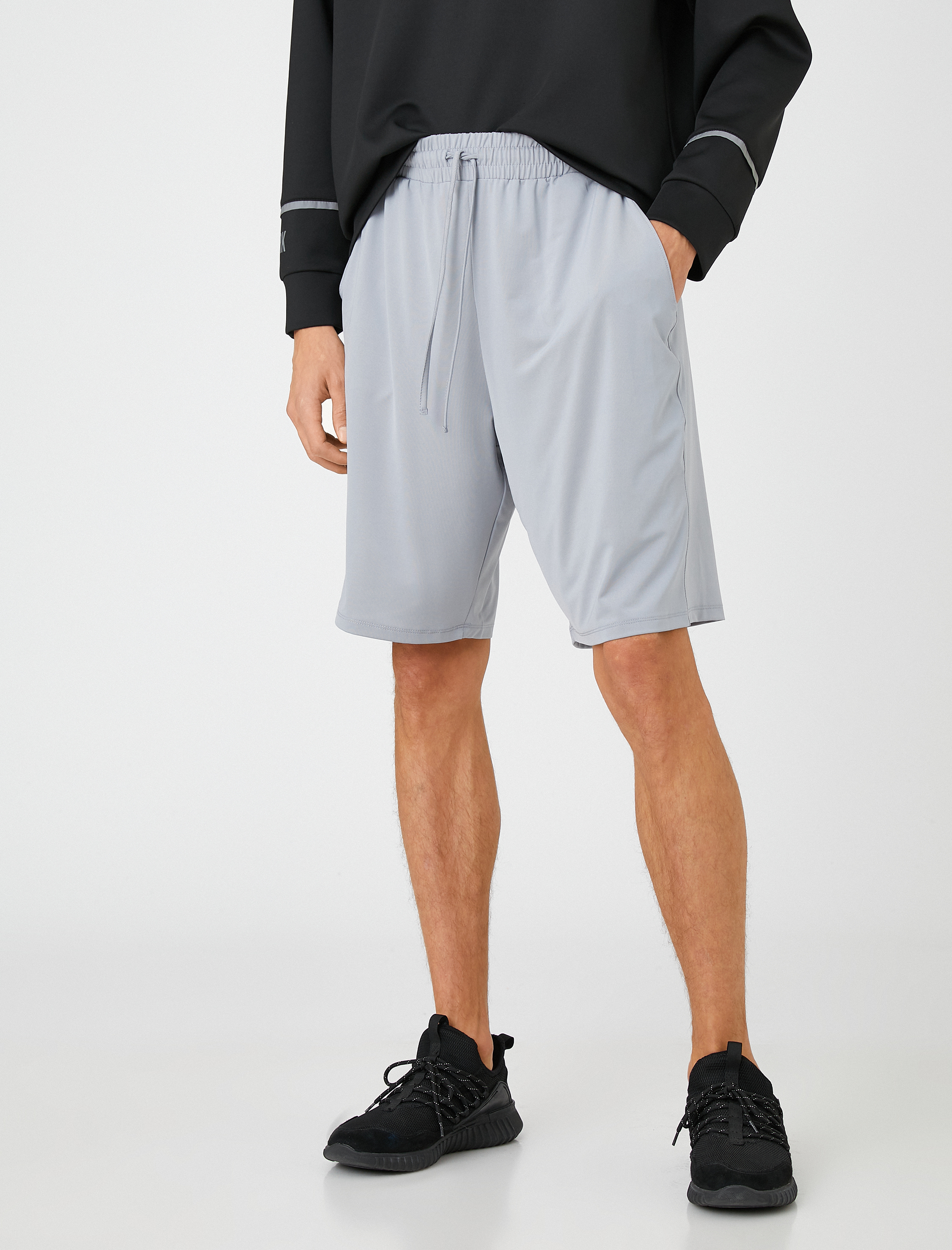   Basic Spor Şort Basketbol Baskılı Beli Bağcıklı Cepli