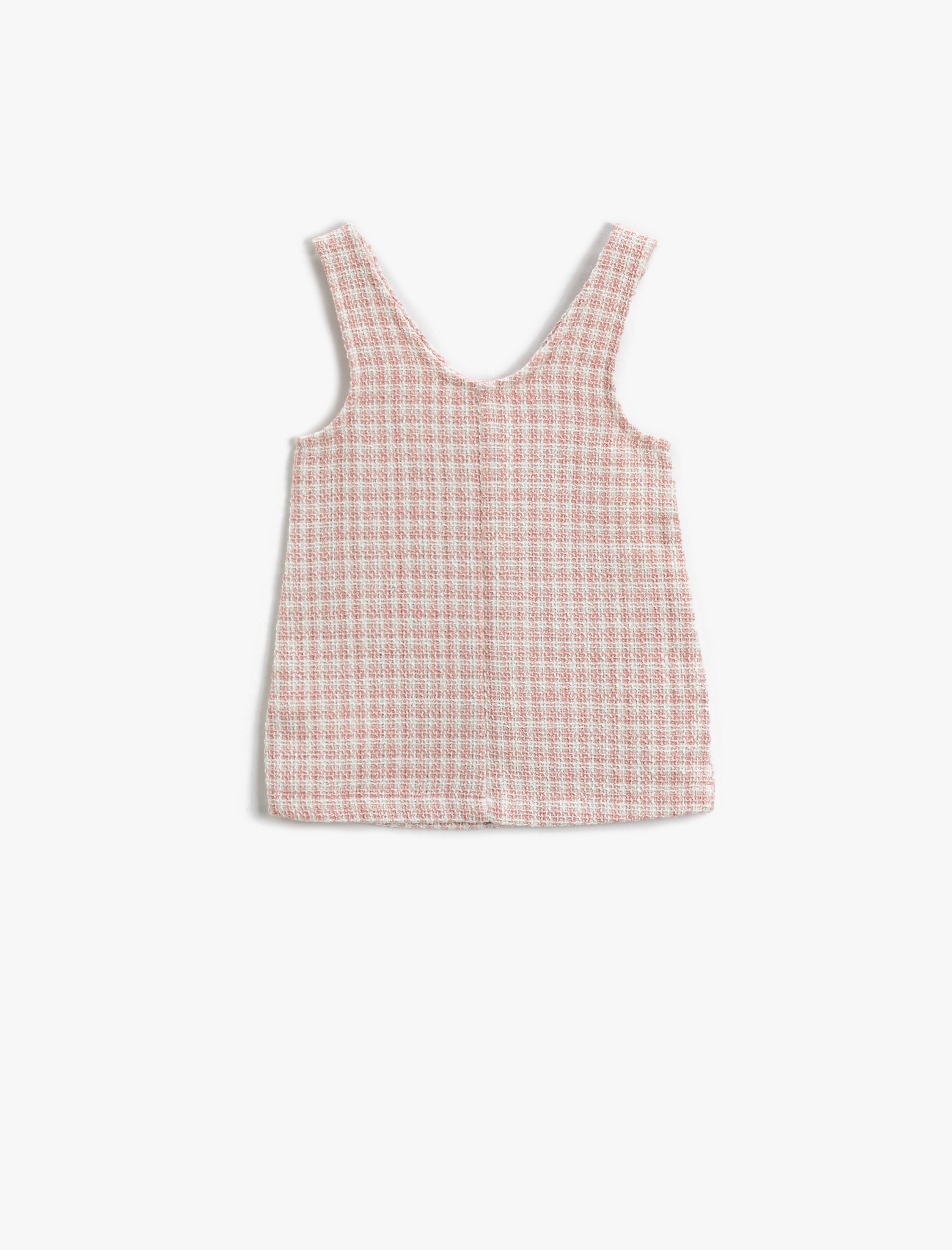  Kız Bebek Tüvit Salopet Elbise Cepli Çiıtçıtlı Askılı