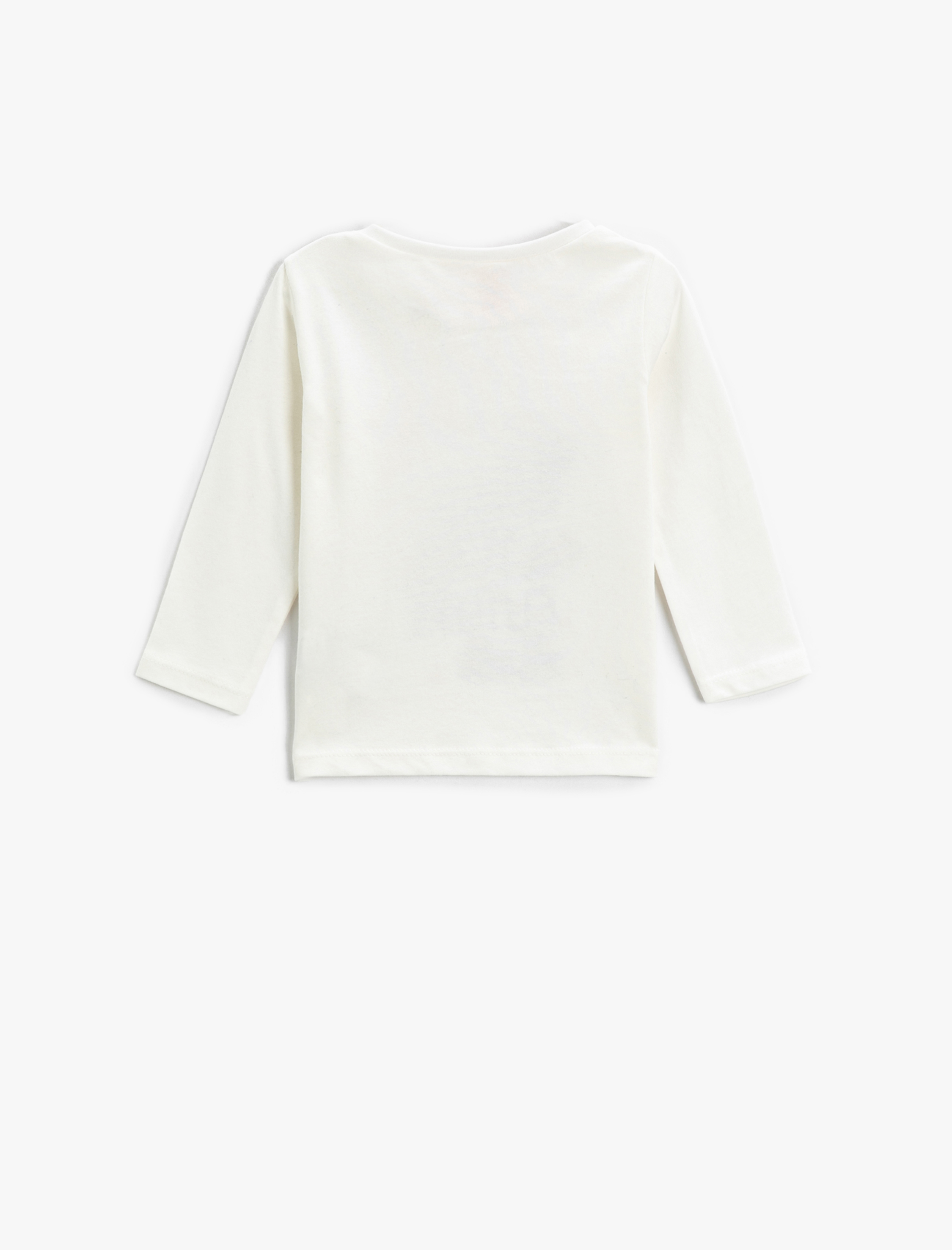  Kız Bebek Uzun Kollu Tişört Pamuklu Kız ve Çilek Grafik Baskılı