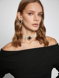 Antika Görünümlü İnci Kolye - Melis Ağazat X Koton