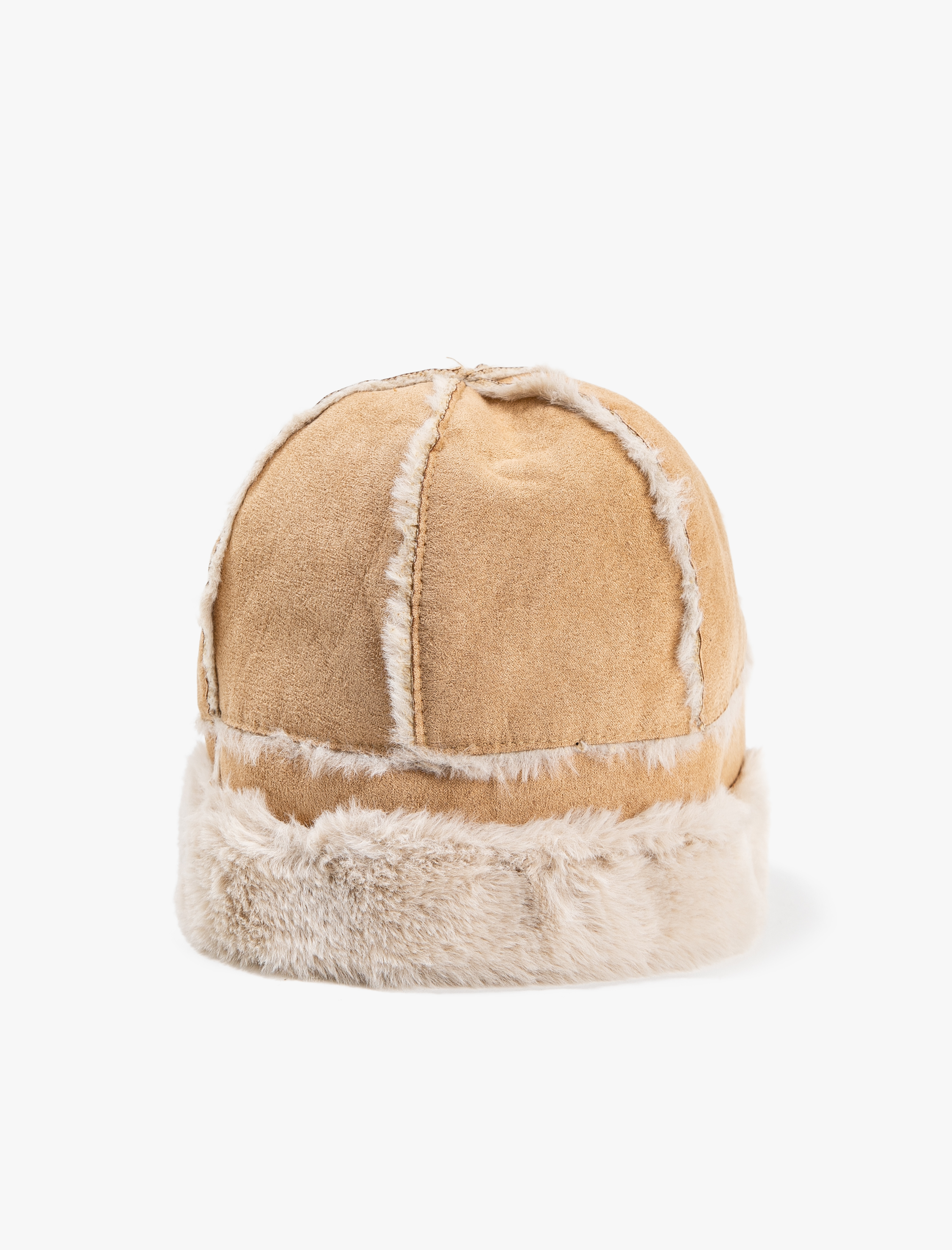  Kadın Suni Kürk Detaylı Şapka