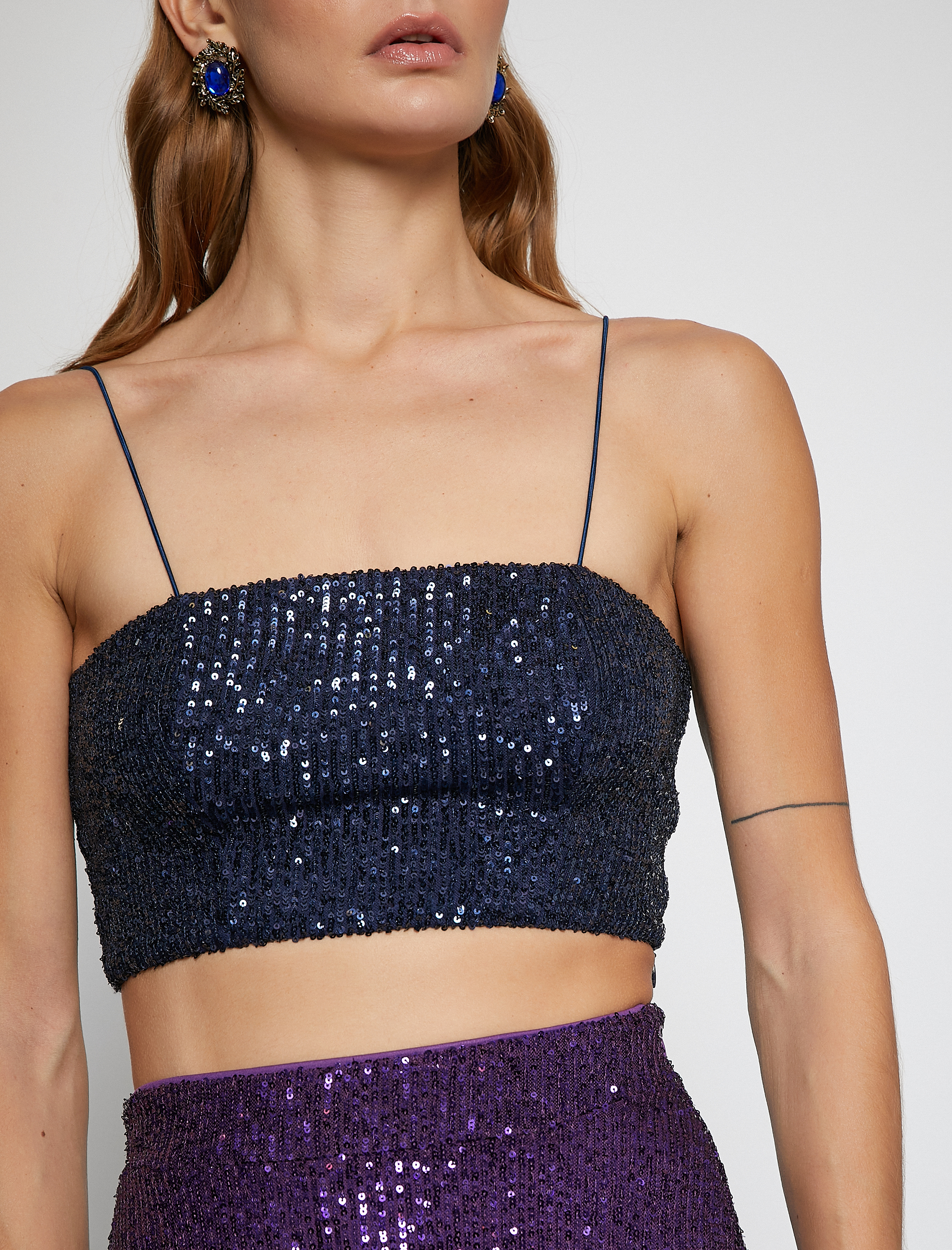   Melis Ağazat X Koton - İnce Askılı Payetli Büstiyer