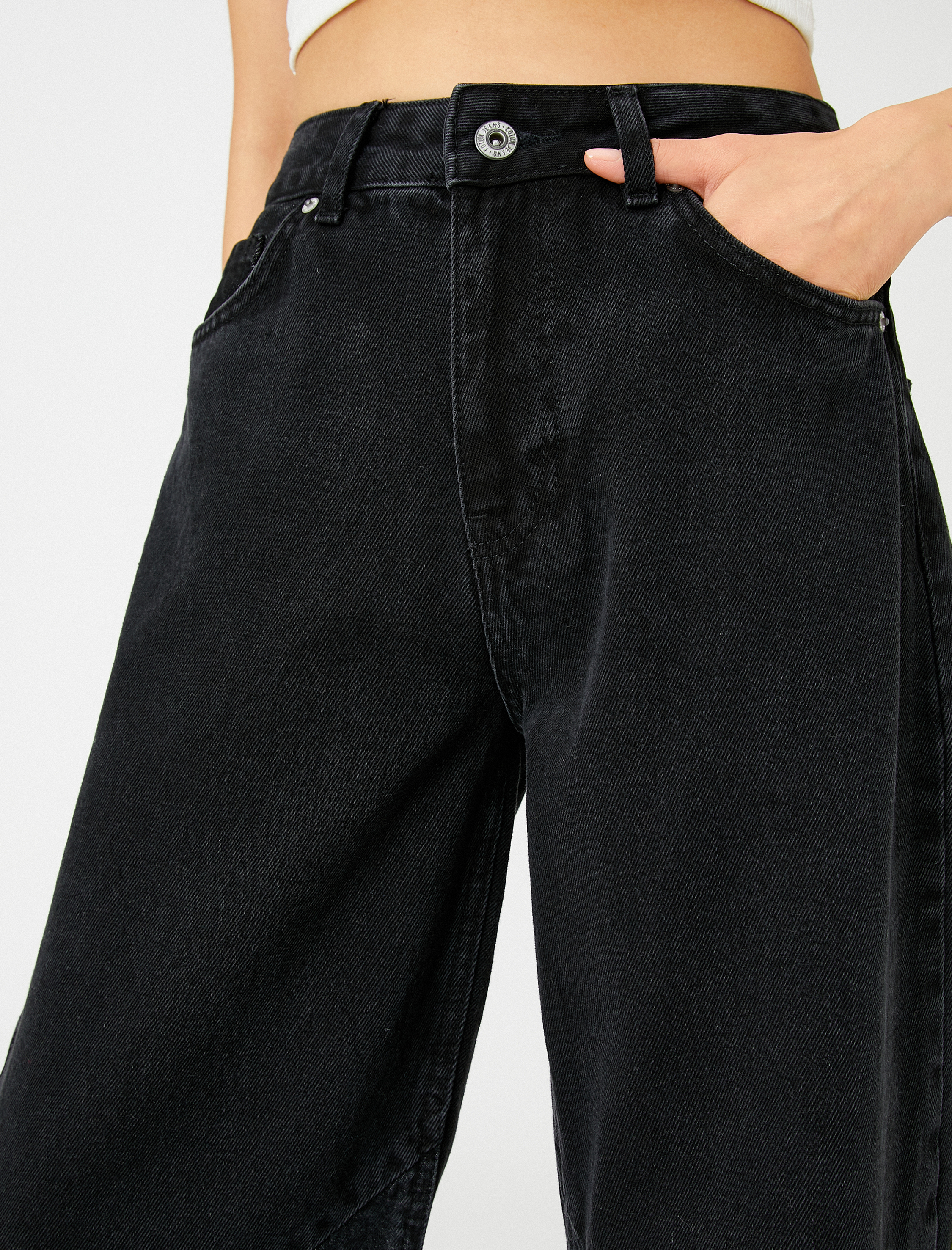   Geniş Paça Kot Pantolon Yüksek Bel - Bianca Jean