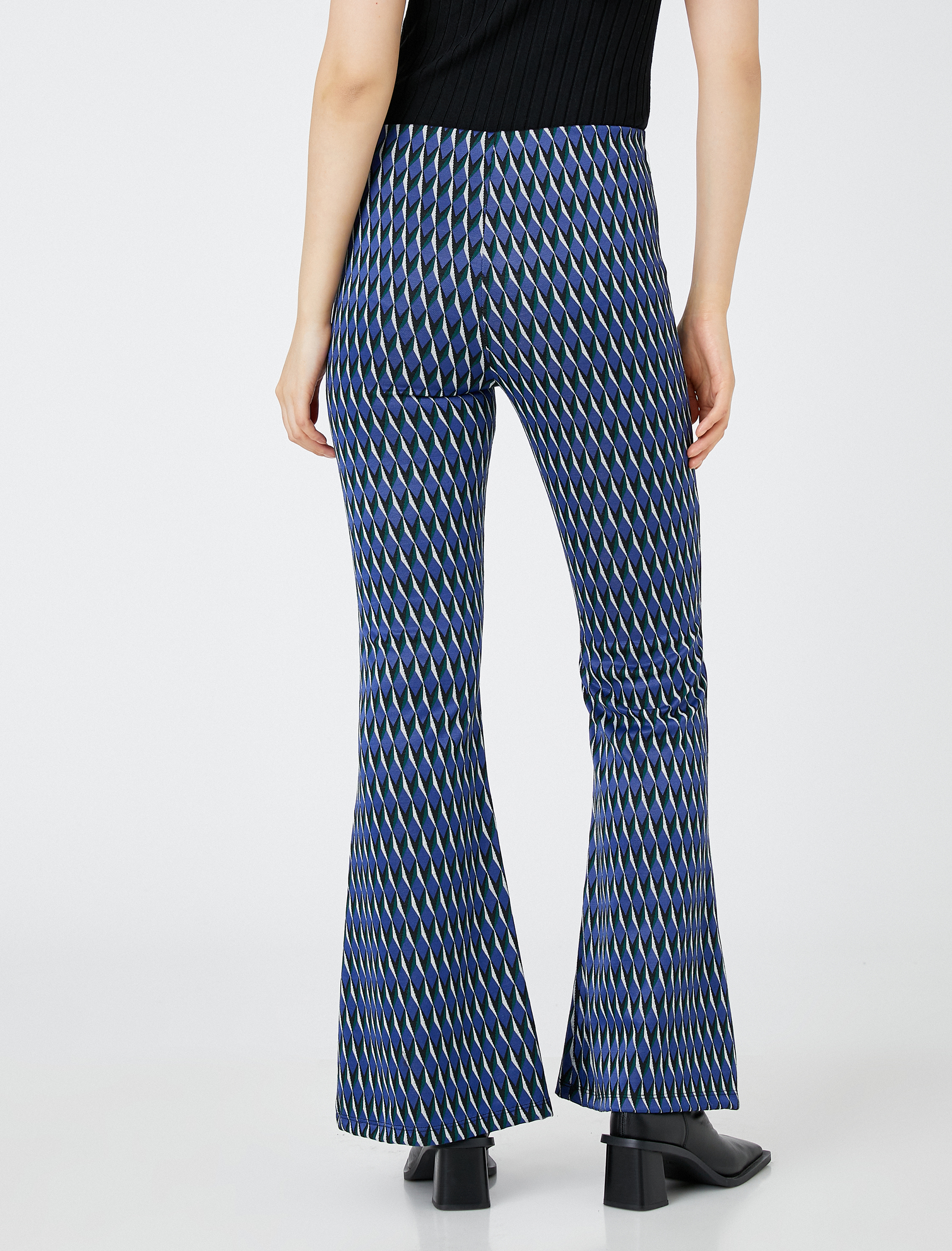   İspanyol Paça Tayt Yüksek Bel