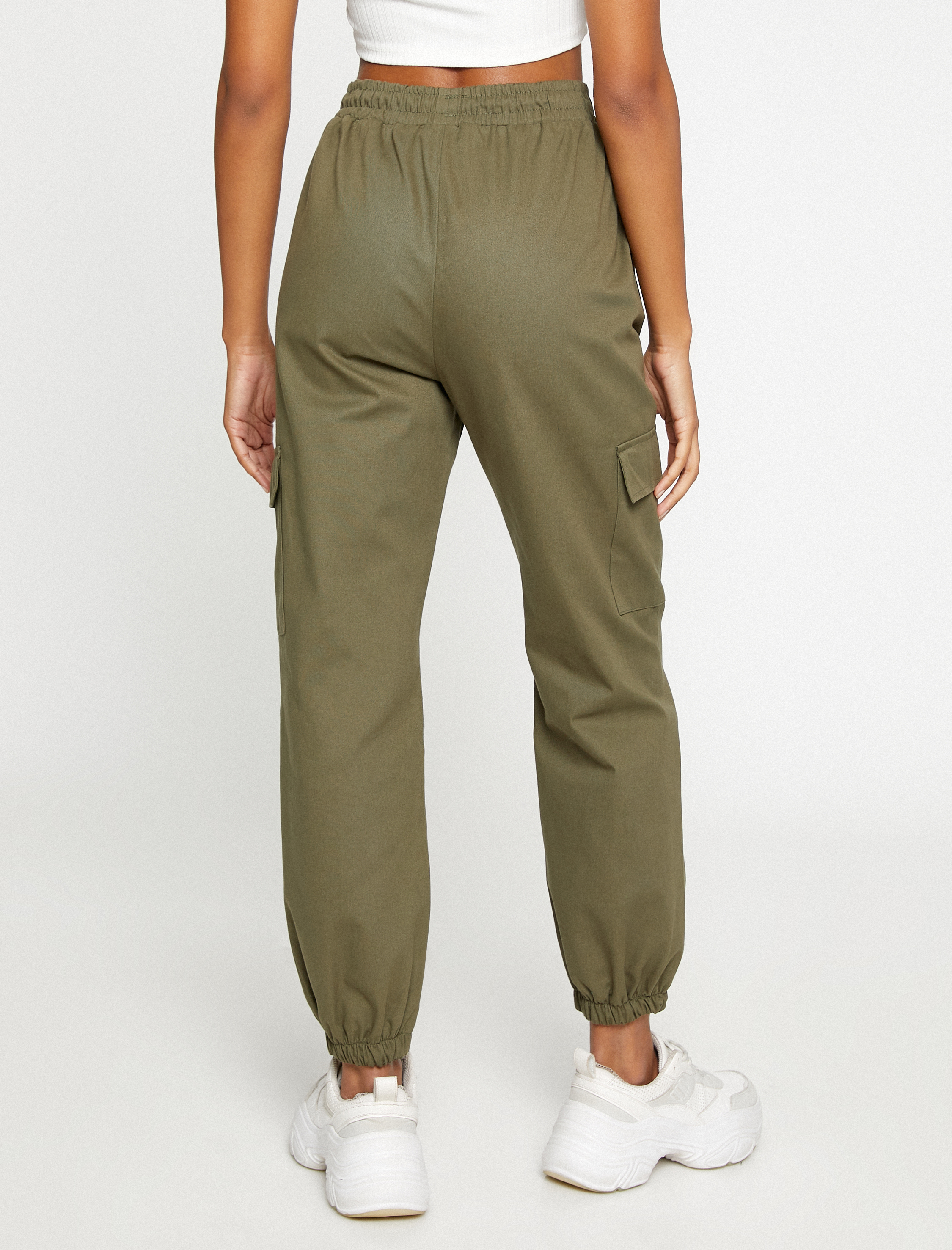   Kargo Pantolon Cep Detaylı Beli Bağlamalı