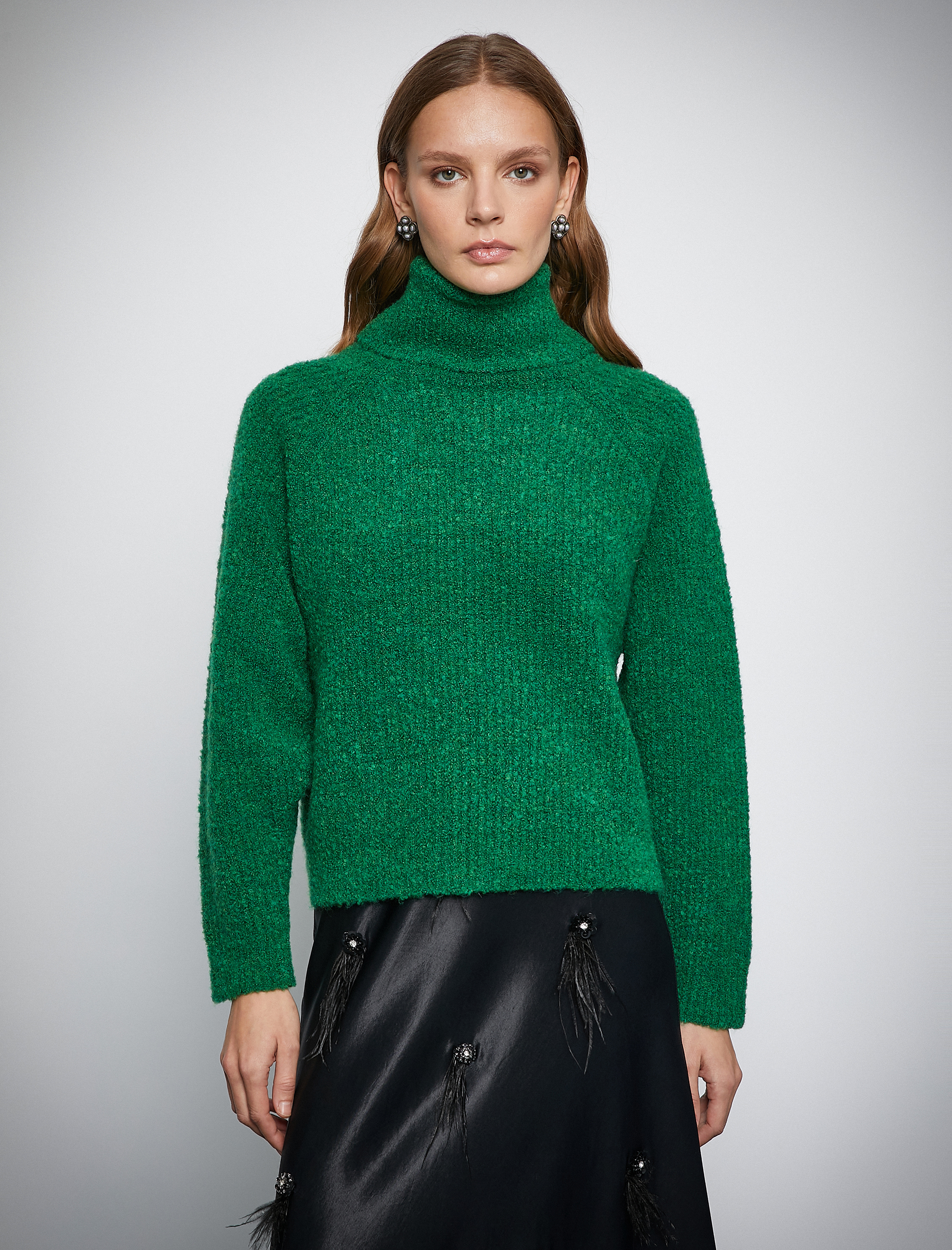   Melis Ağazat X Koton - Yumuşak Dokulu Boğazlı Kazak