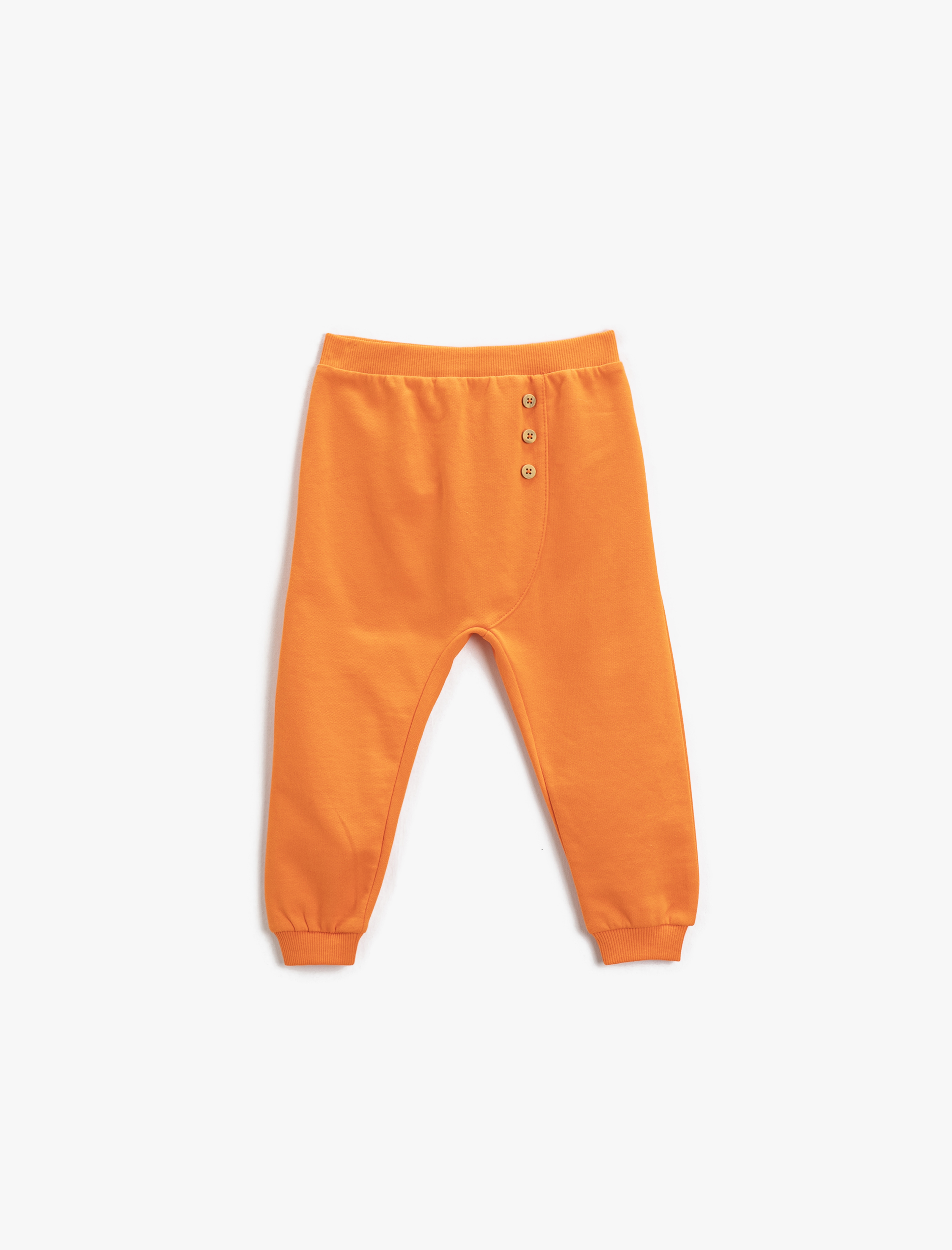  Erkek Bebek Jogger Eşofman Altı Düğme Detaylı Beli Lastikli