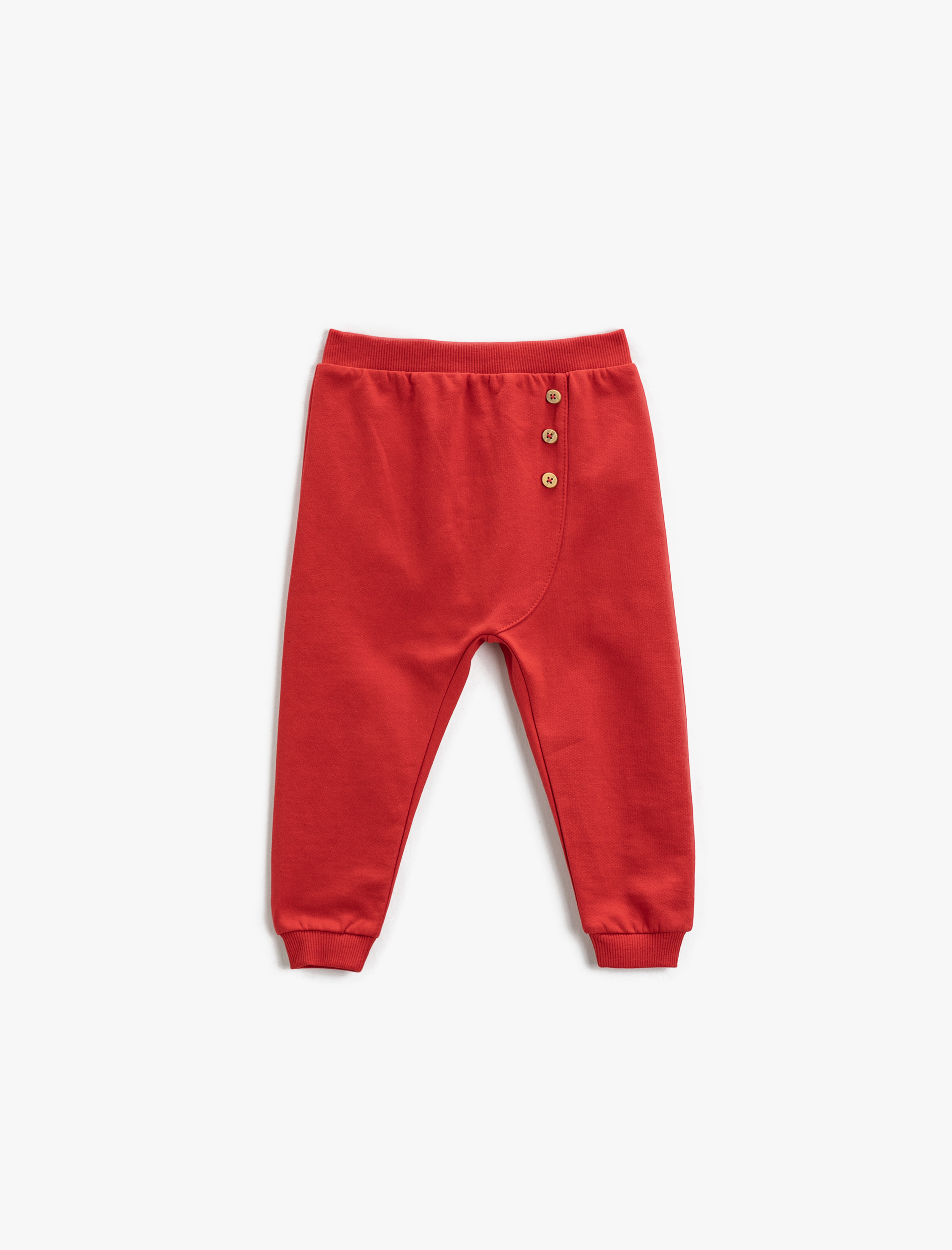  Erkek Bebek Jogger Eşofman Altı Düğme Detaylı Beli Lastikli