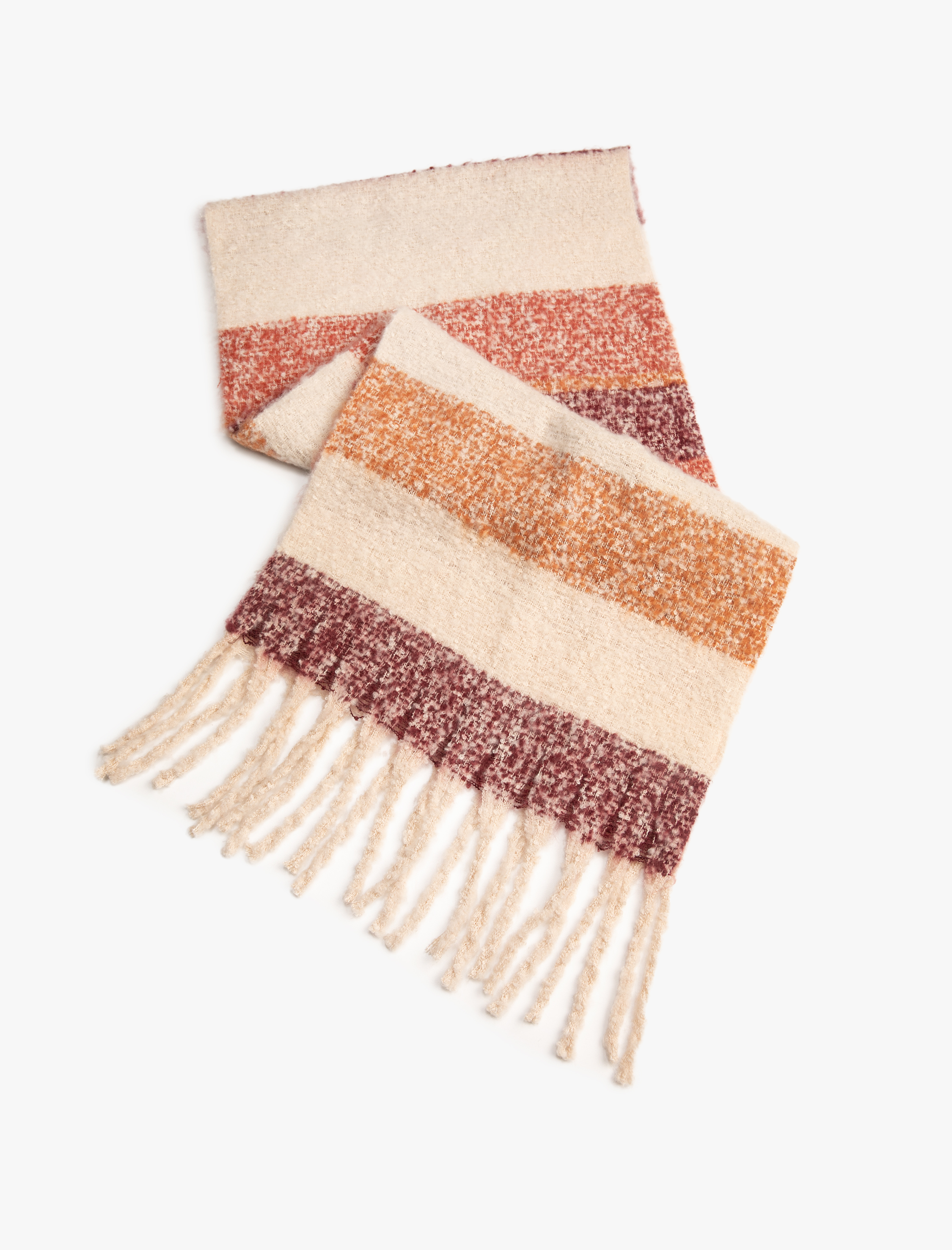  Kadın Yumuşak Püsküllü Çok renkli  Atkı