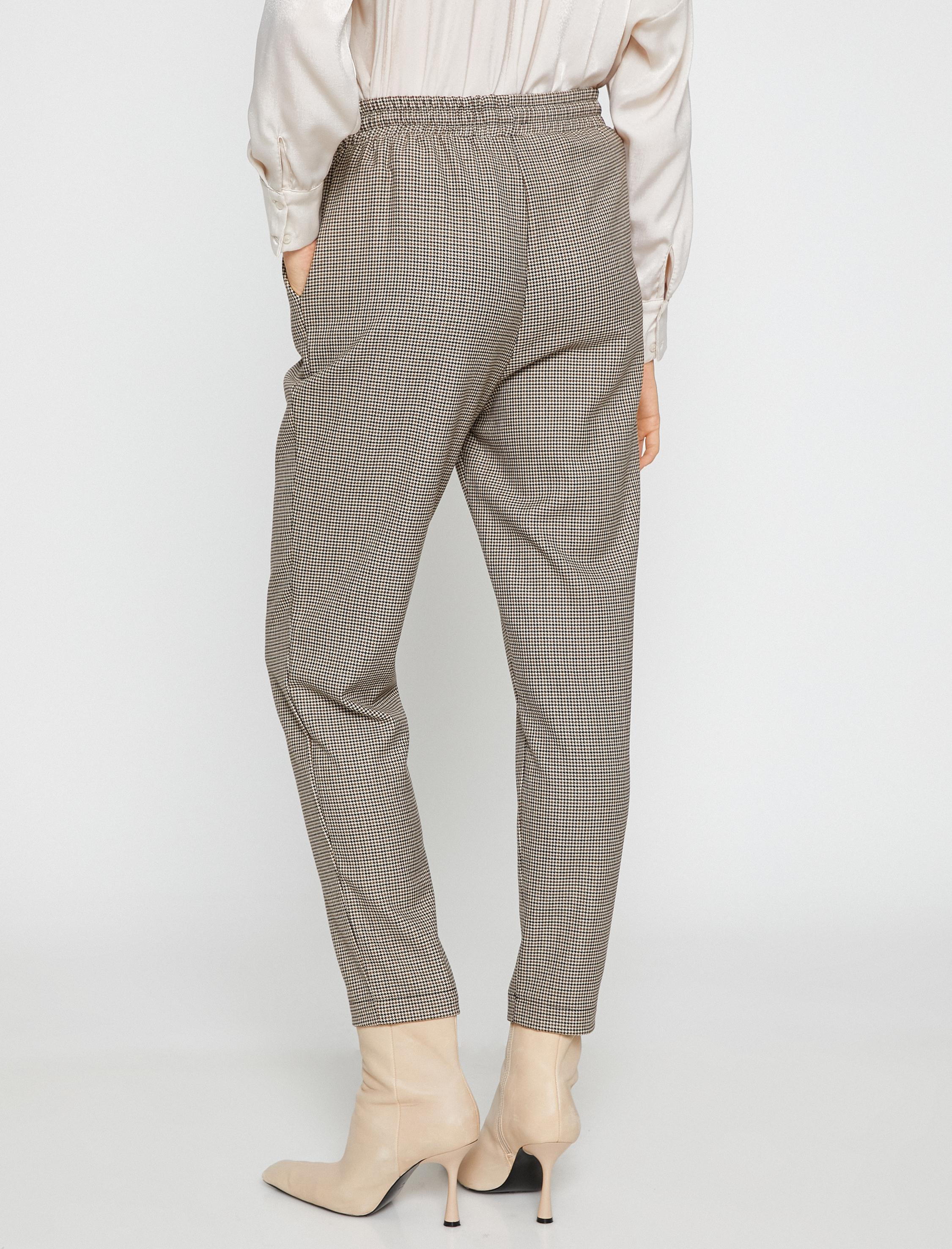   Havuç Pantolon Beli Bağlamalı Cepli