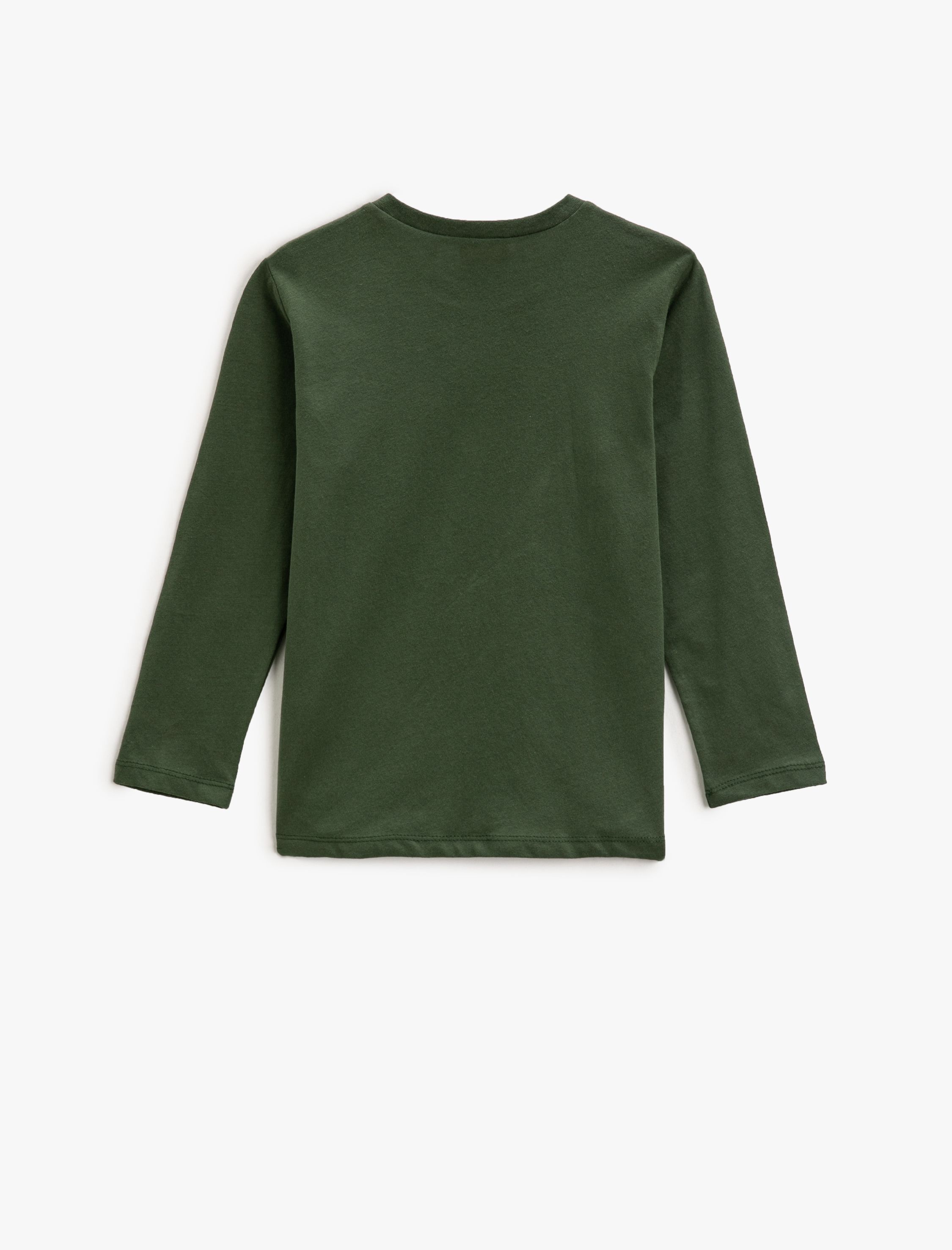  Erkek Çocuk Basketbol Baskılı Uzun Kollu Tişört Bisiklet Yaka